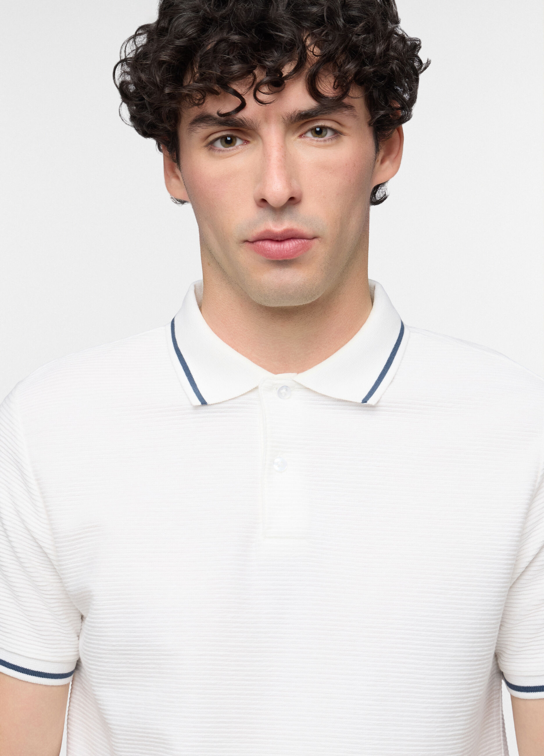 Polo in maglia di cotone uomo_2