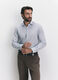 Camicia slim fit a fantasia uomo_0