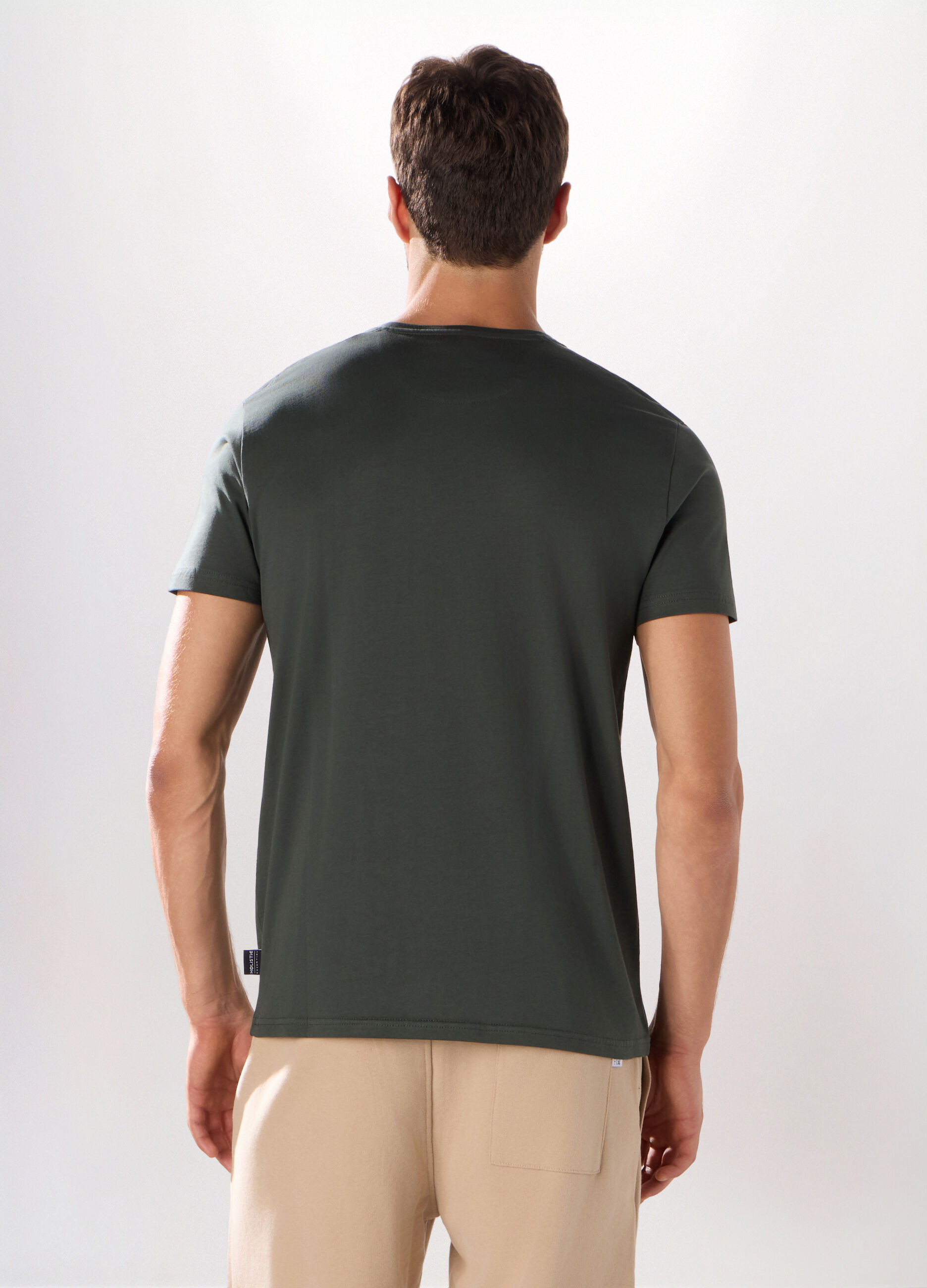 T-shirt girocollo regular fit in cotone uomo_1