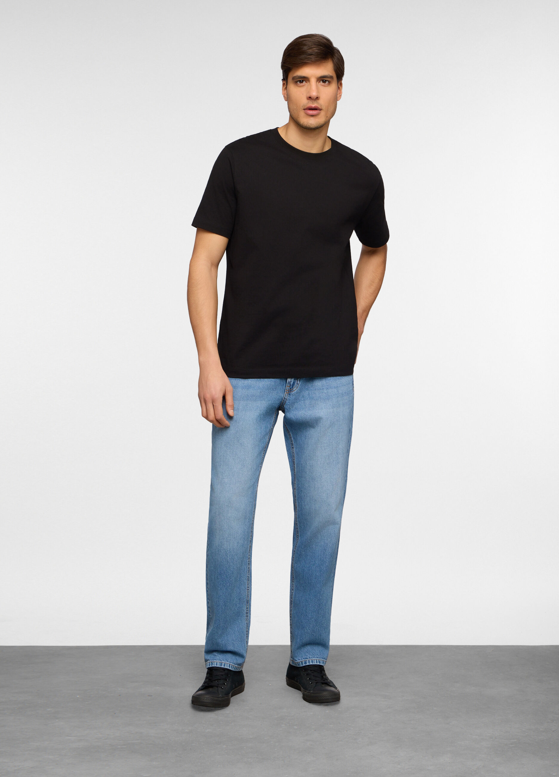 Jeans 5 tasche slim fit in denim stretch uomo_0