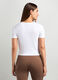 Top misto viscosa stretch incrociato fitness donna _1