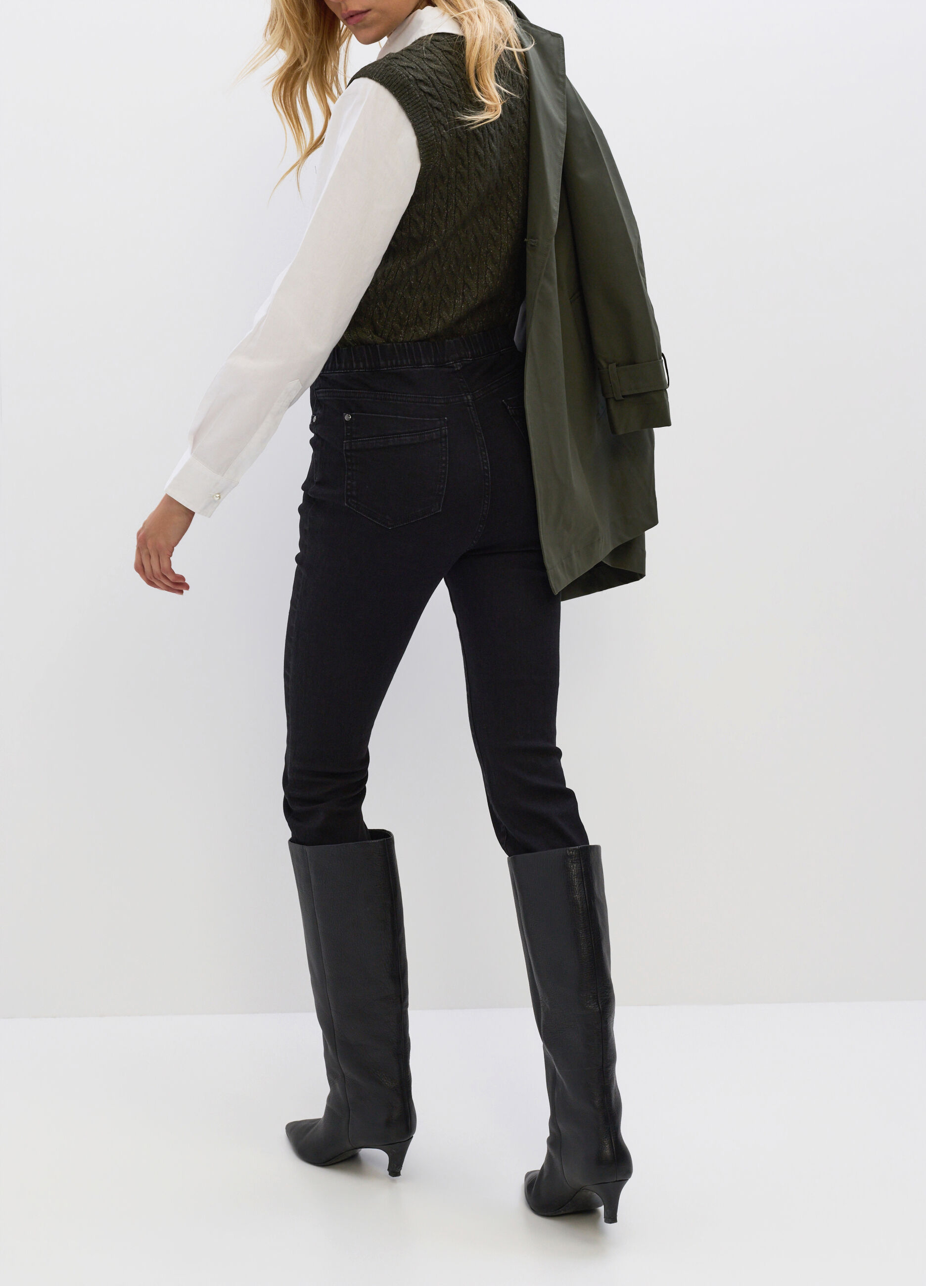 Jeggings misto cotone stretch donna_1