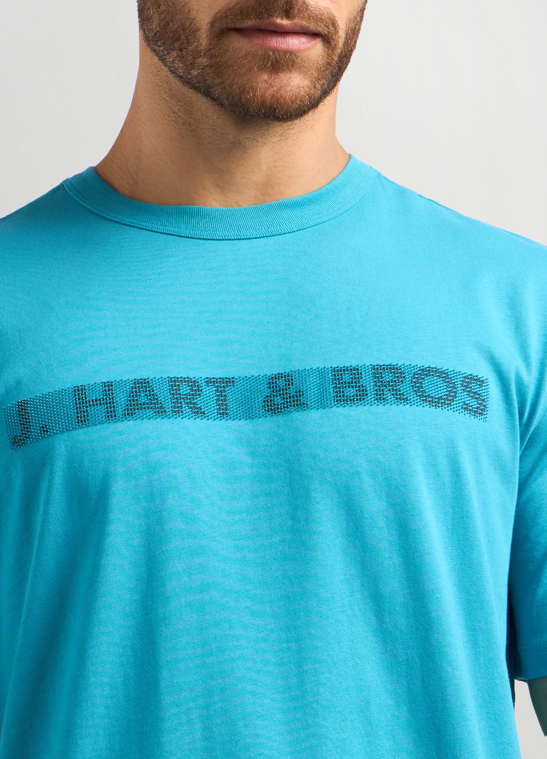 T-shirt con stampa in puro cotone uomo_2