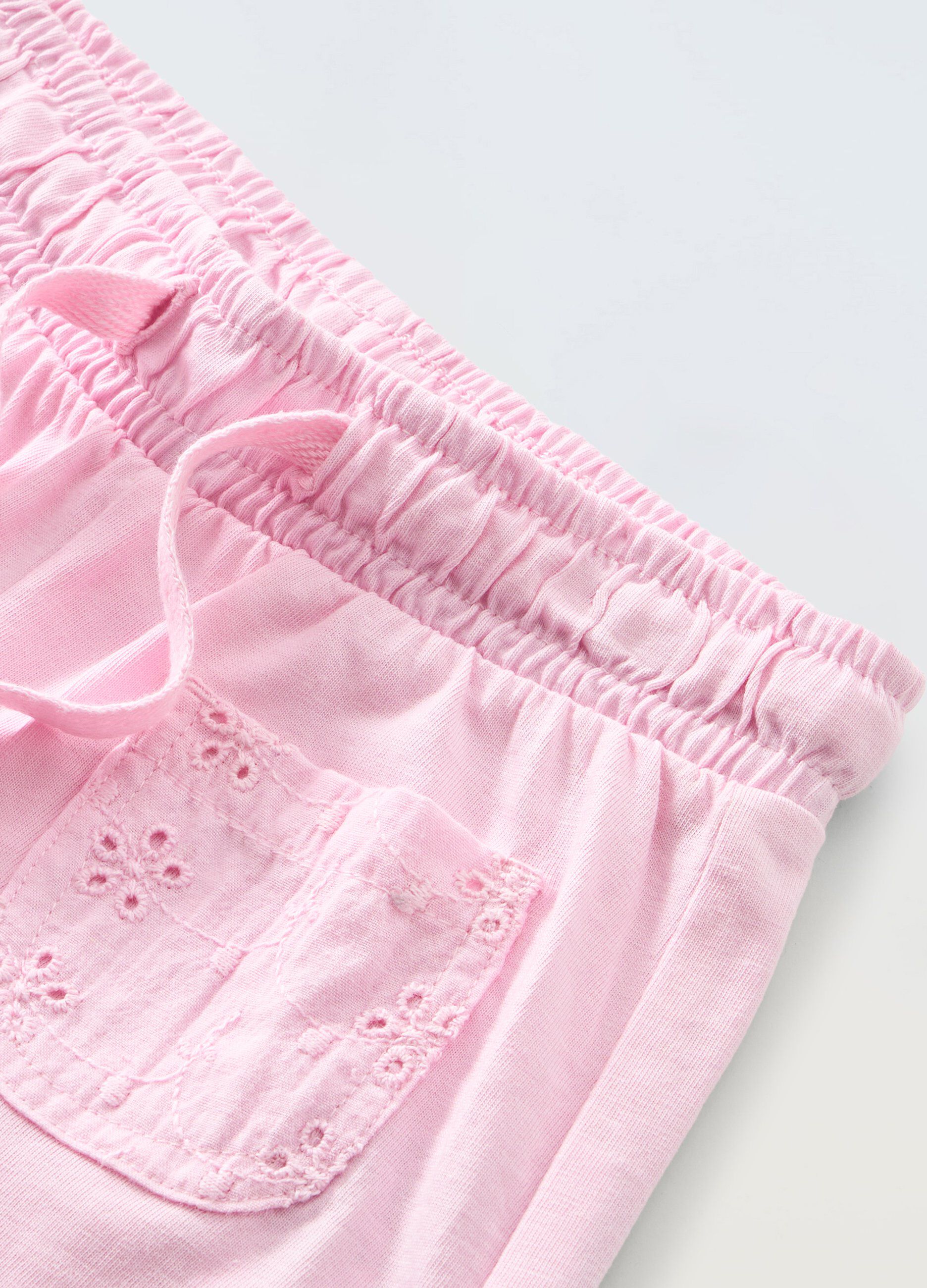 Shorts in puro cotone neonata_1
