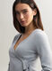 Cardigan Fitted incrociato stretch donna_2