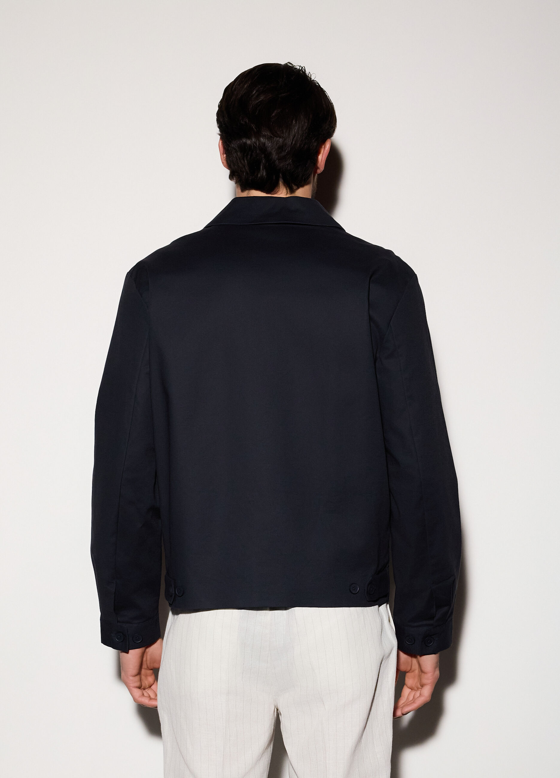 Giubbotto in cotone stretch uomo_1