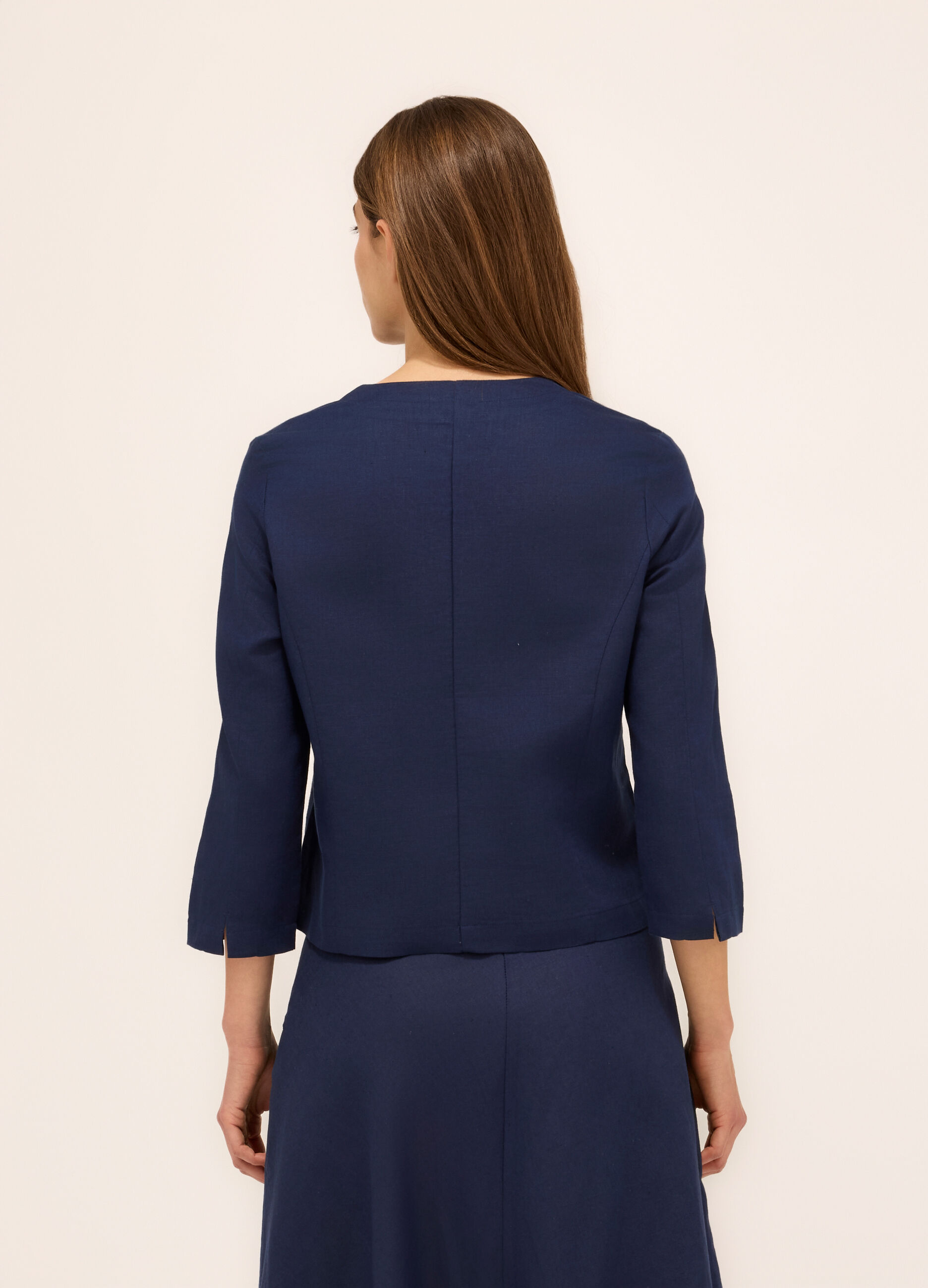 Giacca misto lino donna_1