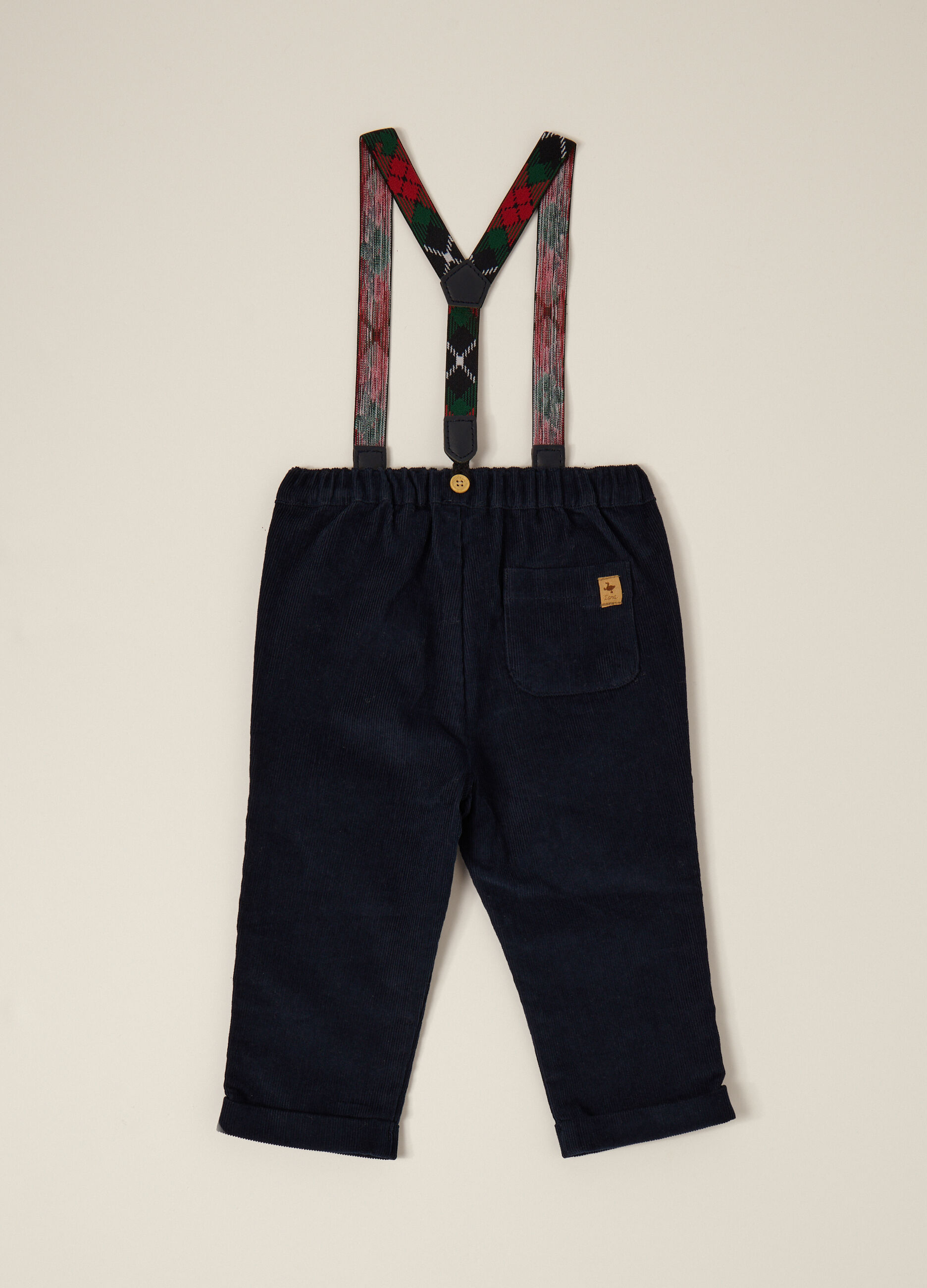 Pantaloni in velluto a coste IANA neonata_2