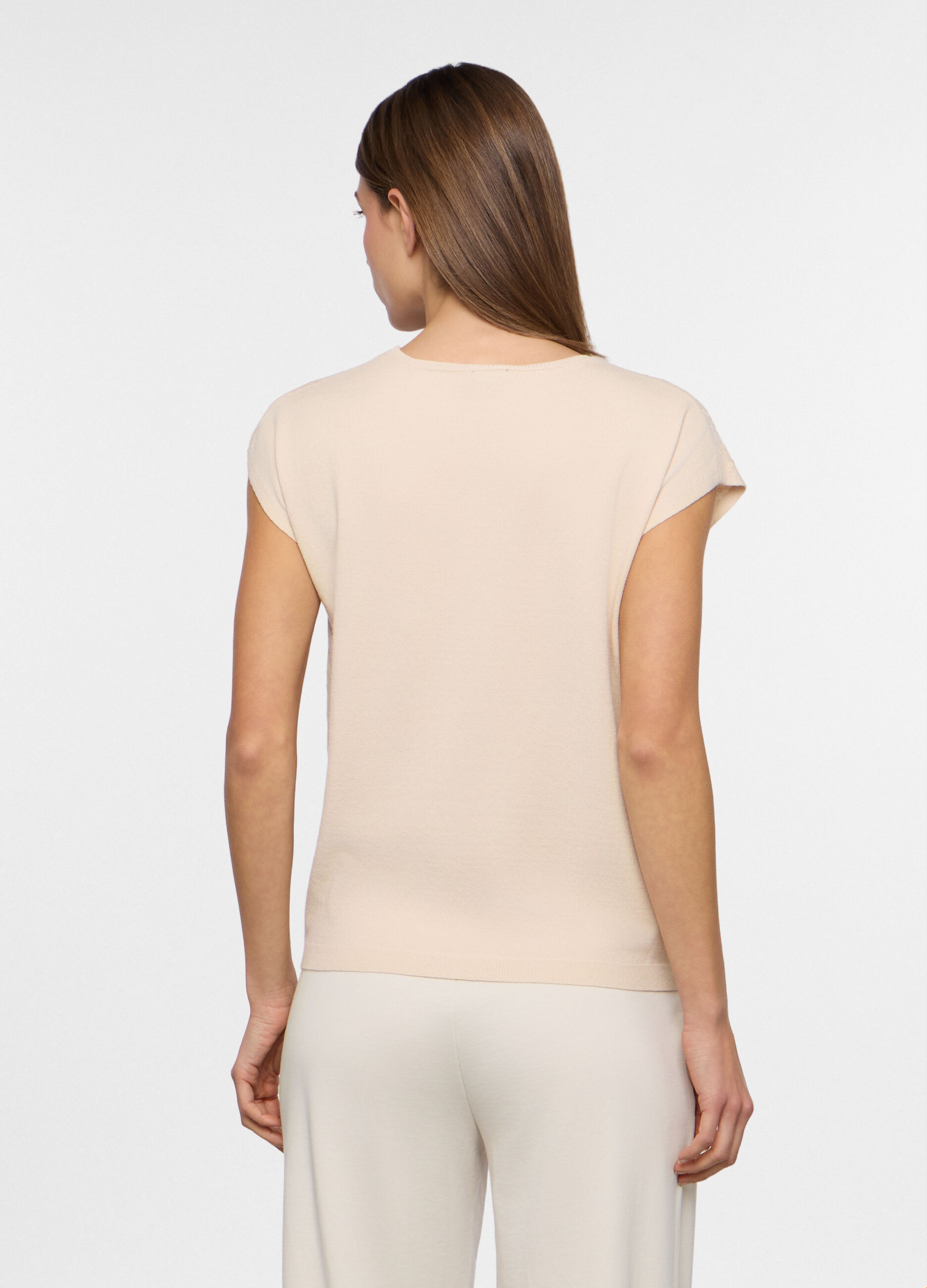 T-shirt girocollo stretch donna_1