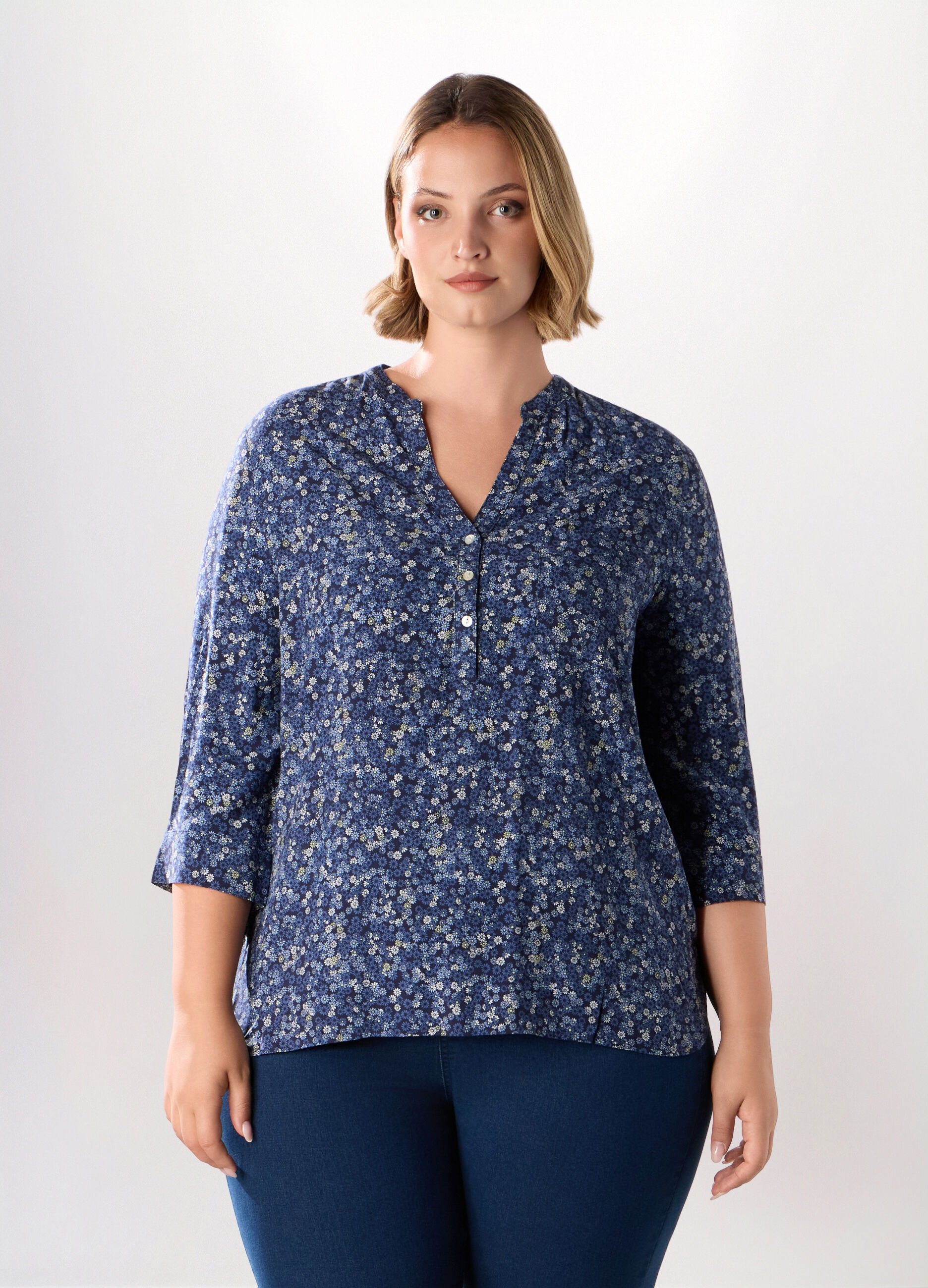 Blusa in pura viscosa donna curvy_0