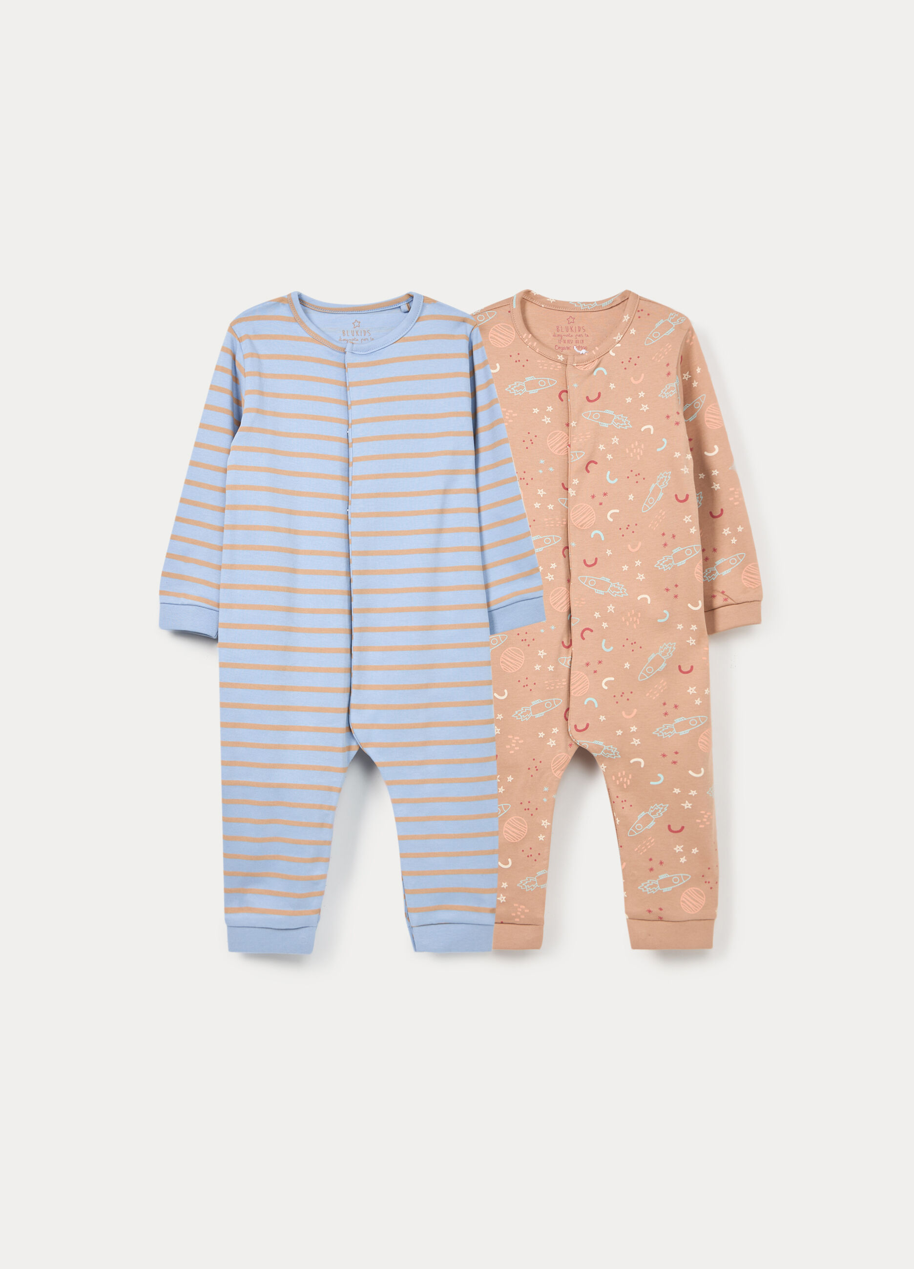 Pack 2 tutine pigiama in interlock di puro cotone _0