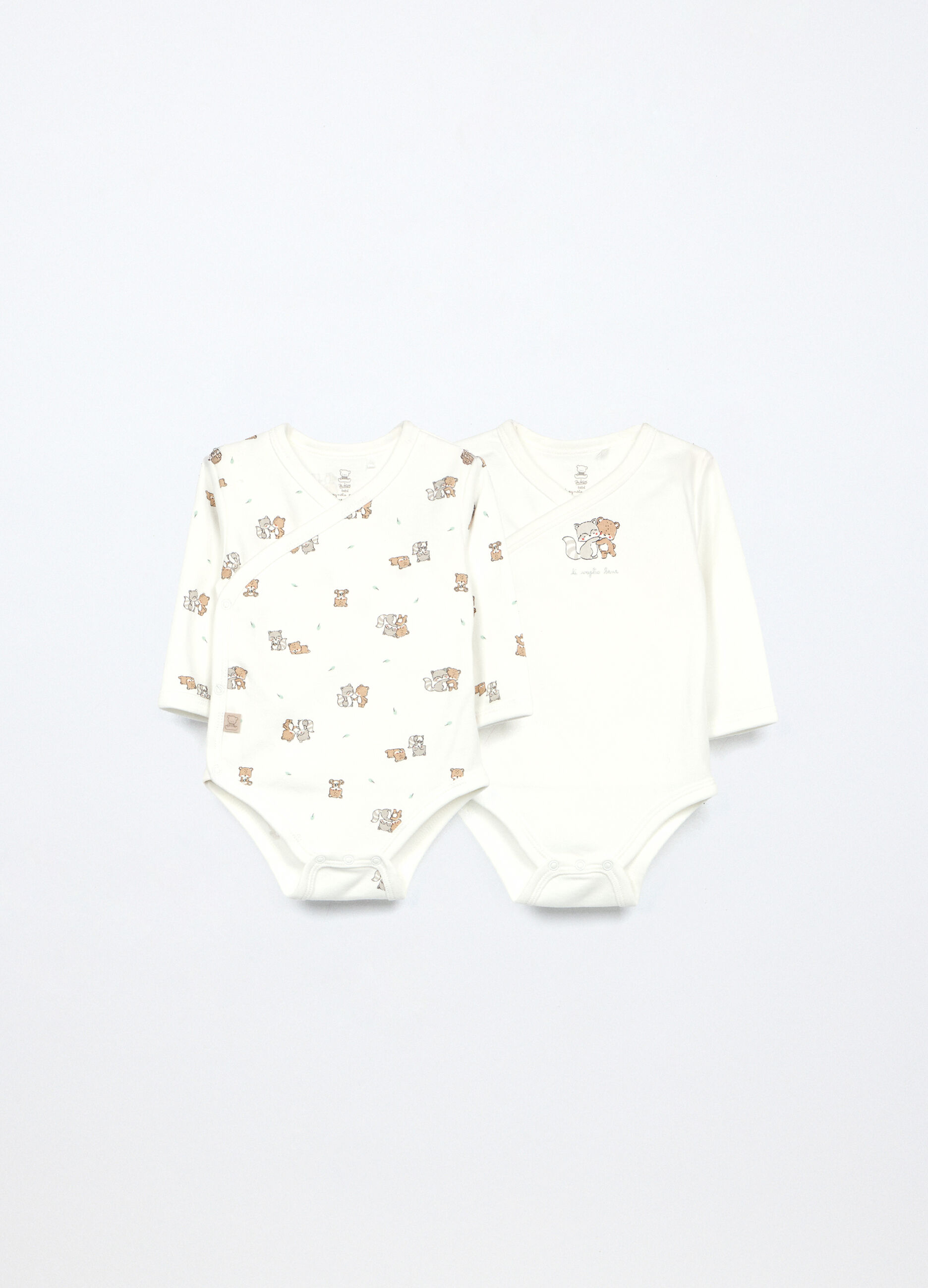 Pack 2 body in interlock di puro cotone neonato_0