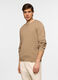 Maglione girocollo in maglia a treccia uomo_0