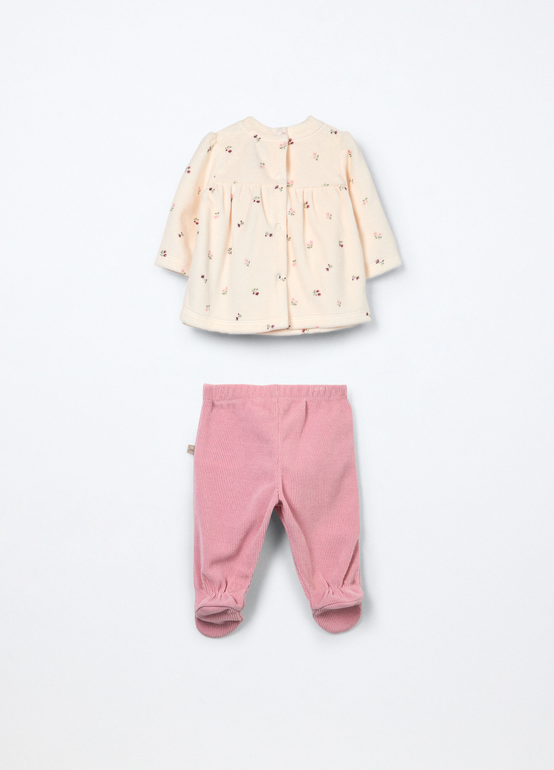 Set misto cotone velour neonata_1