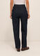 Pantaloni fit relaxed in denim di puro cotone donna_1