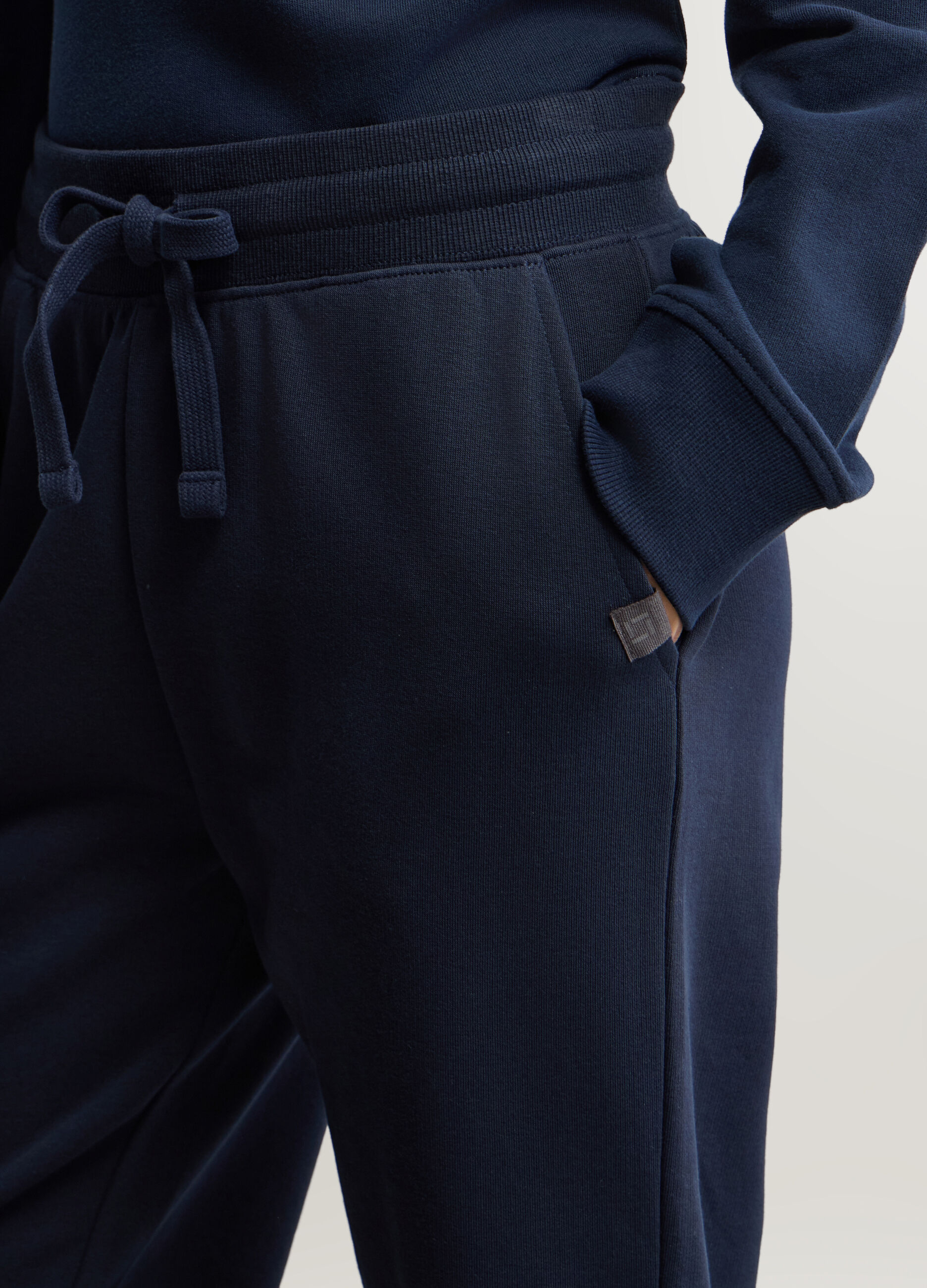 Jogger Fit Regular in misto cotone garzato stretch donna_3