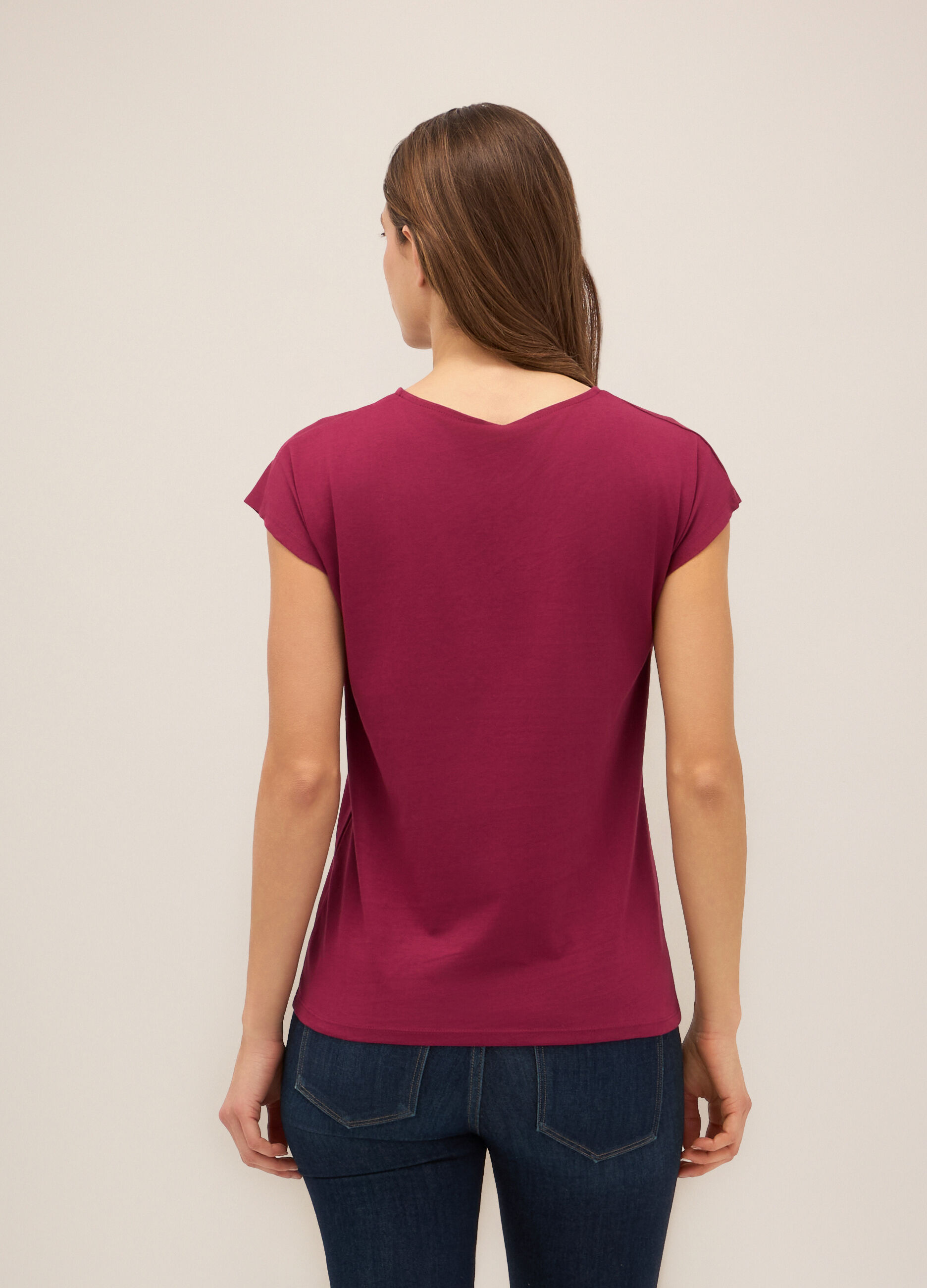 T-shirt in puro cotone donna_1