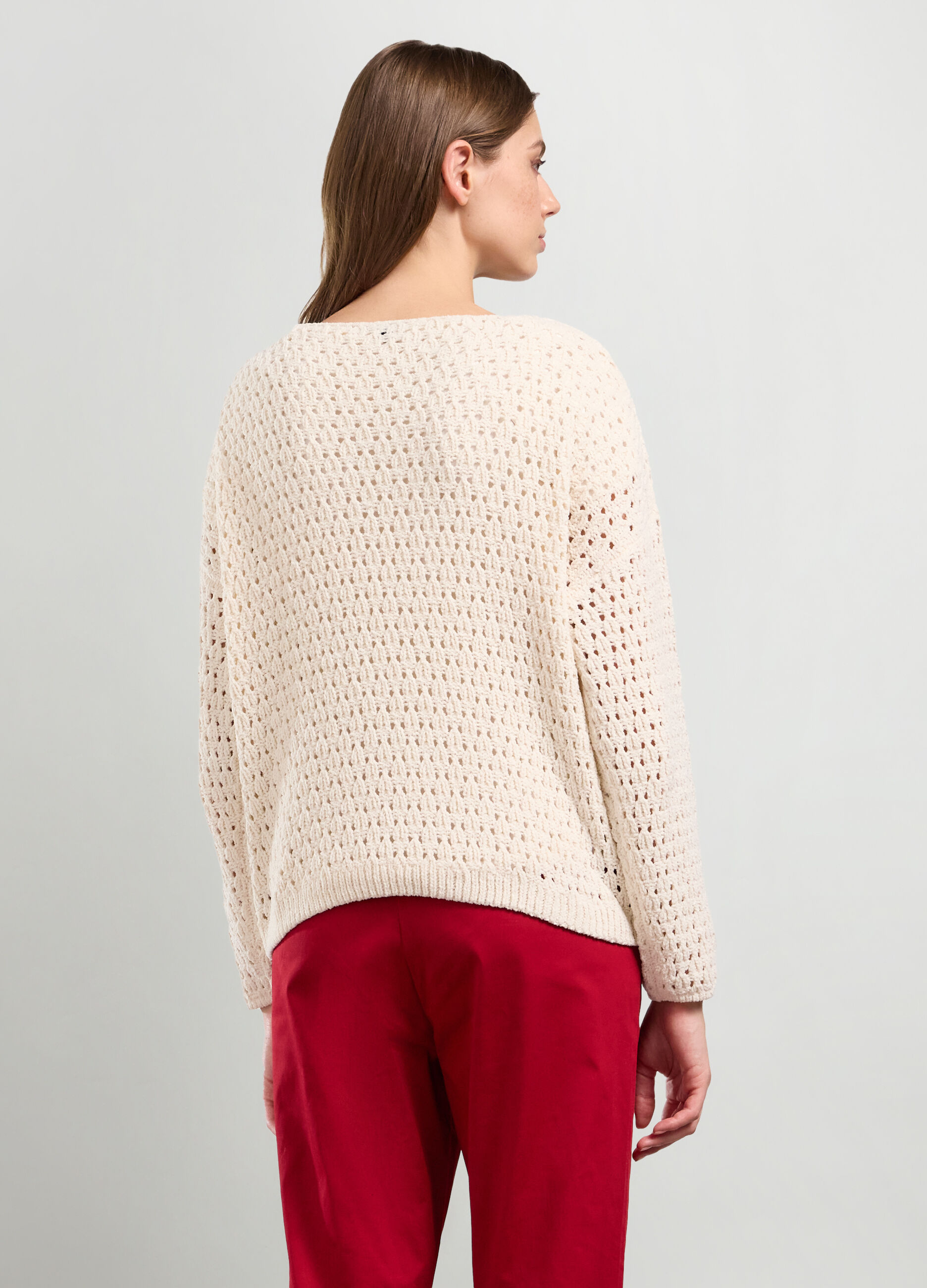Girocollo tricot in ciniglia donna_1