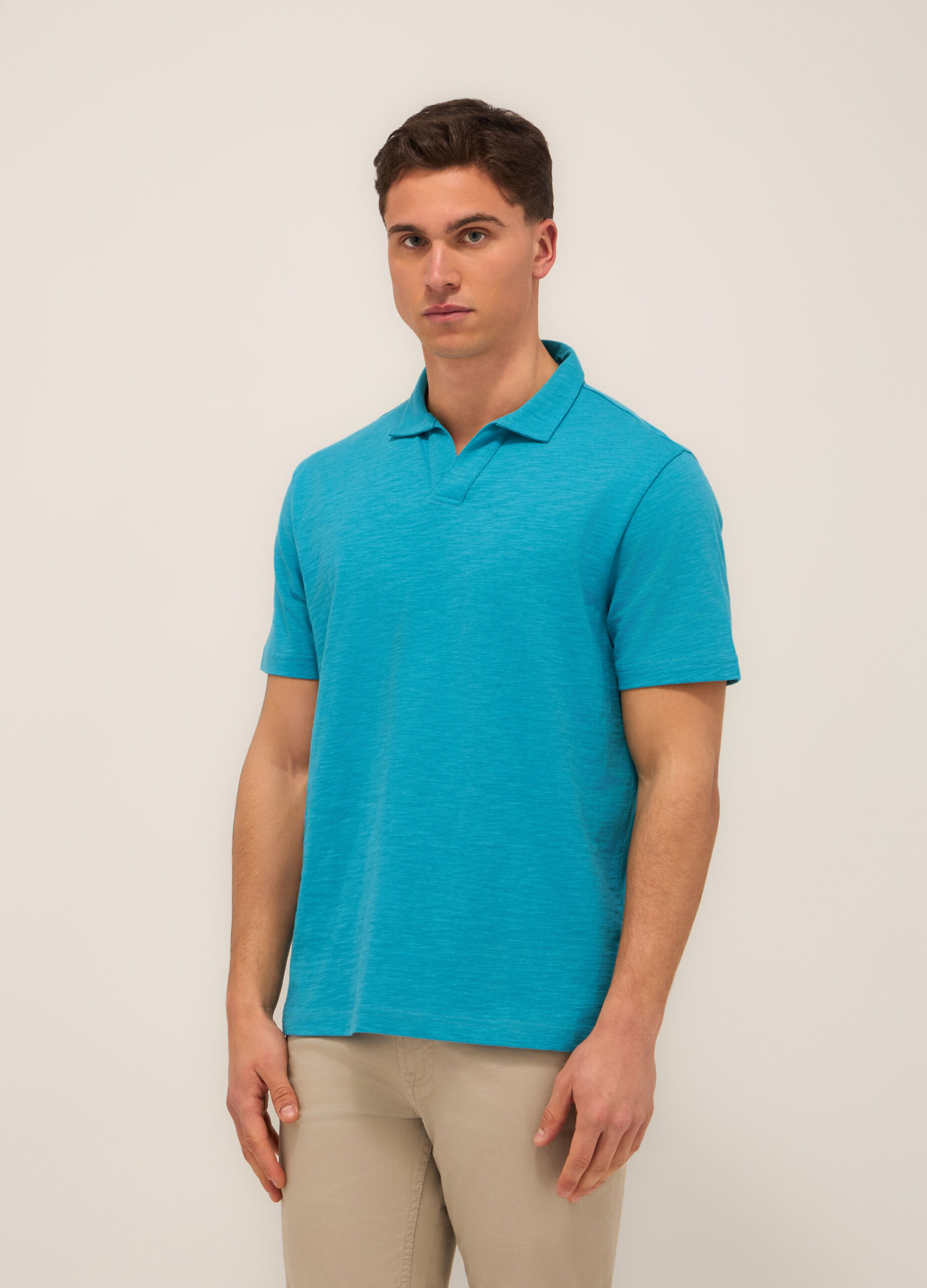 Polo in cotone mélange uomo