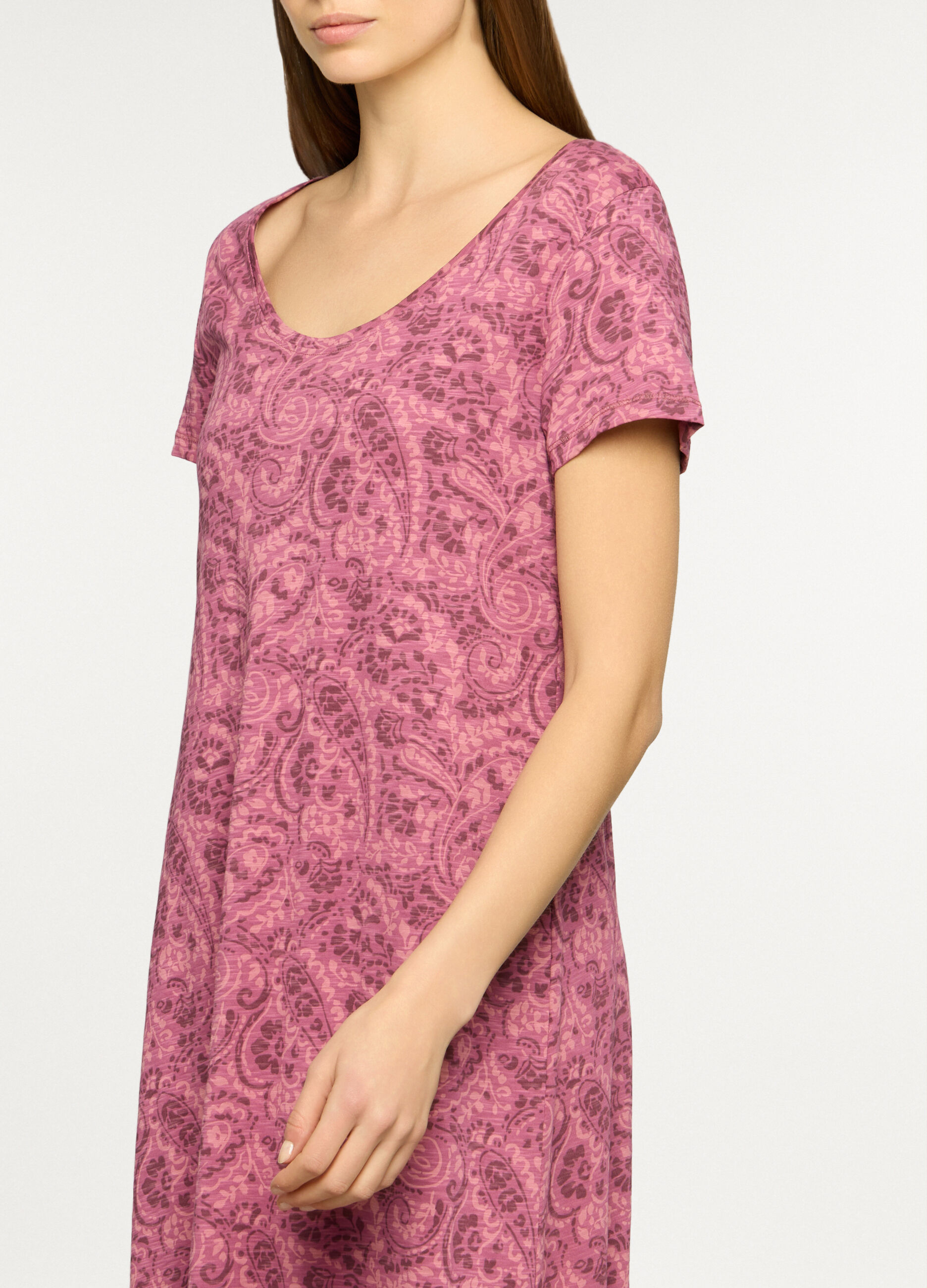 Abito lungo in jersey di puro cotone donna_1