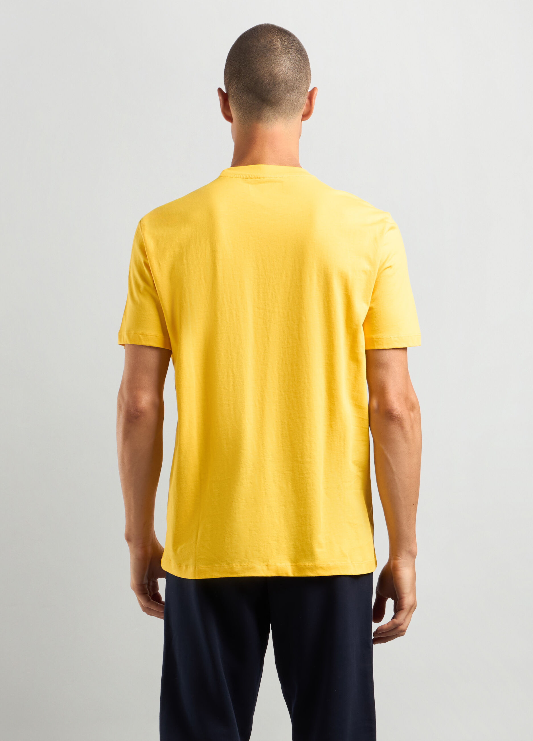 T-shirt girocollo in cotone uomo_1