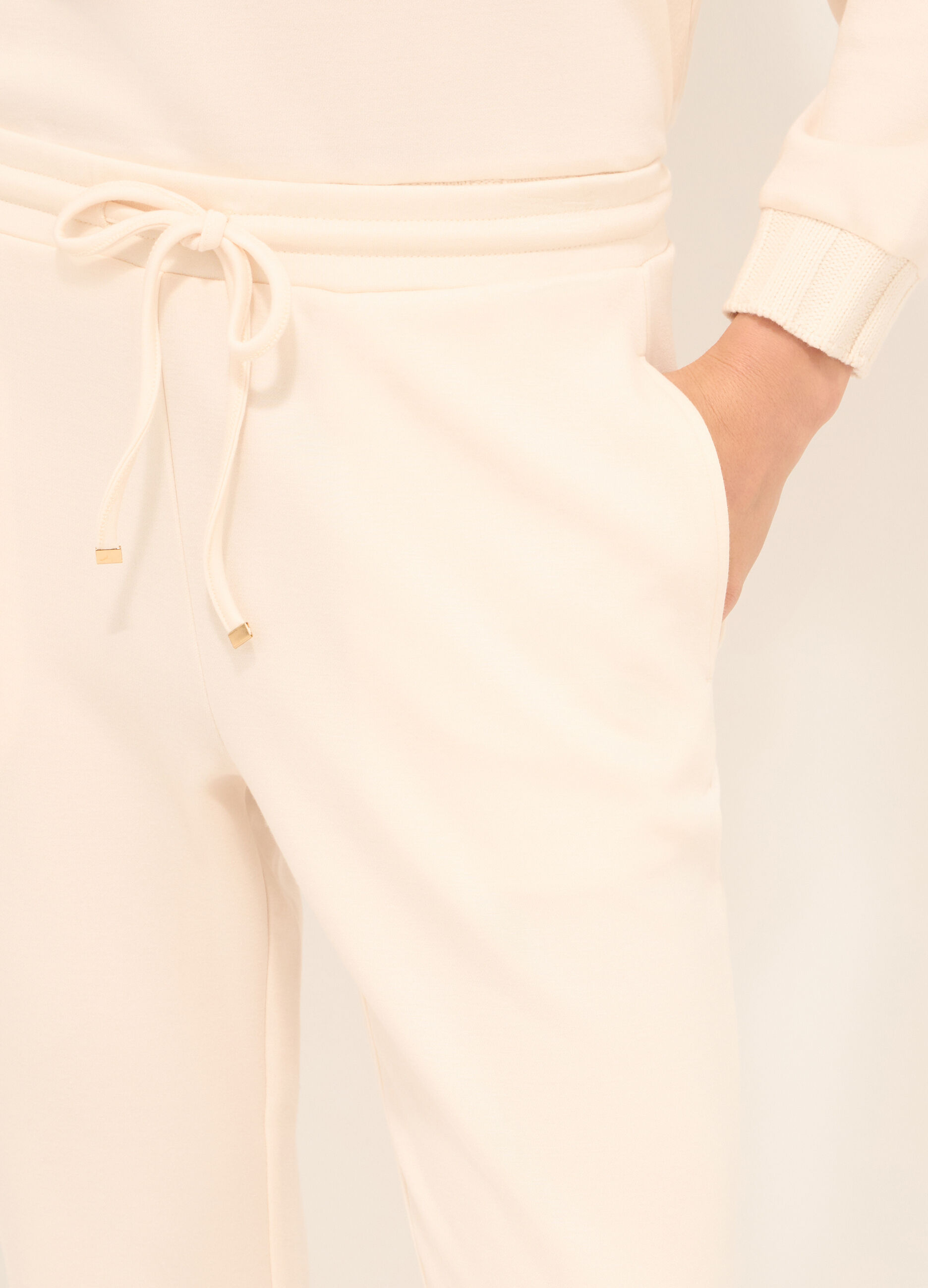 Jogger in misto viscosa donna_2