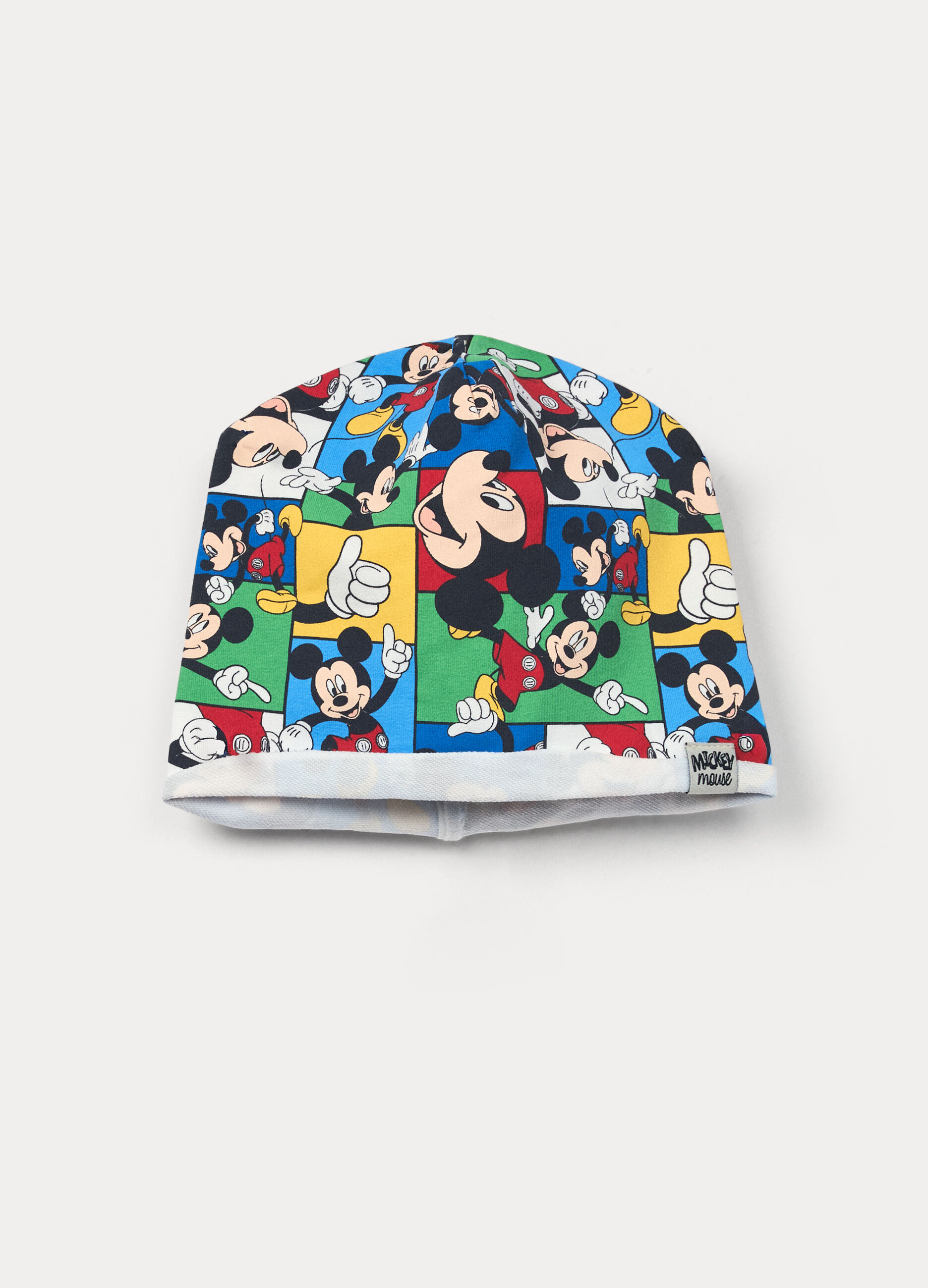 Berretto Disney in french terry di cotone stretch neonato_0