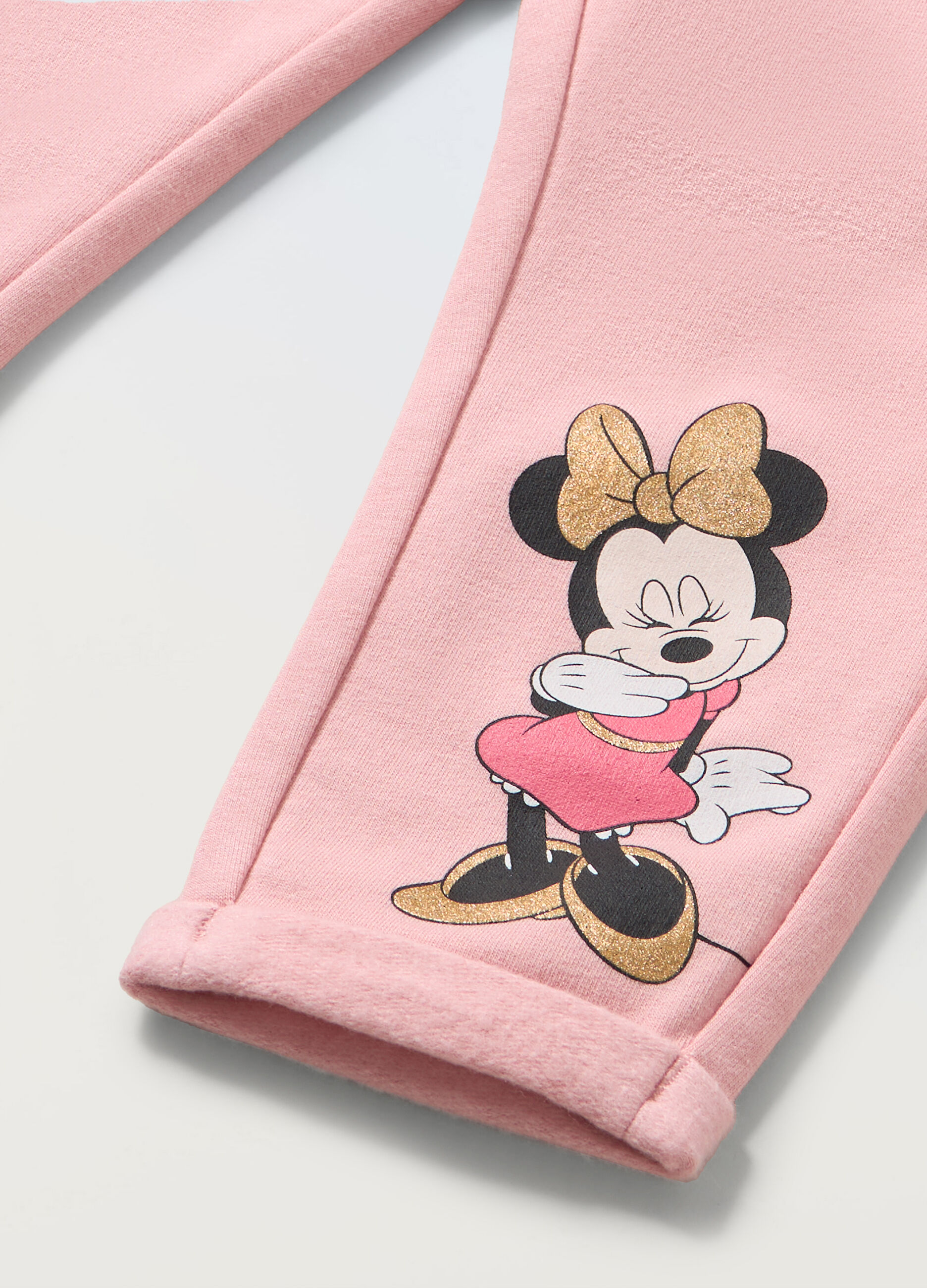 Jogger in cotone stretch neonata_1