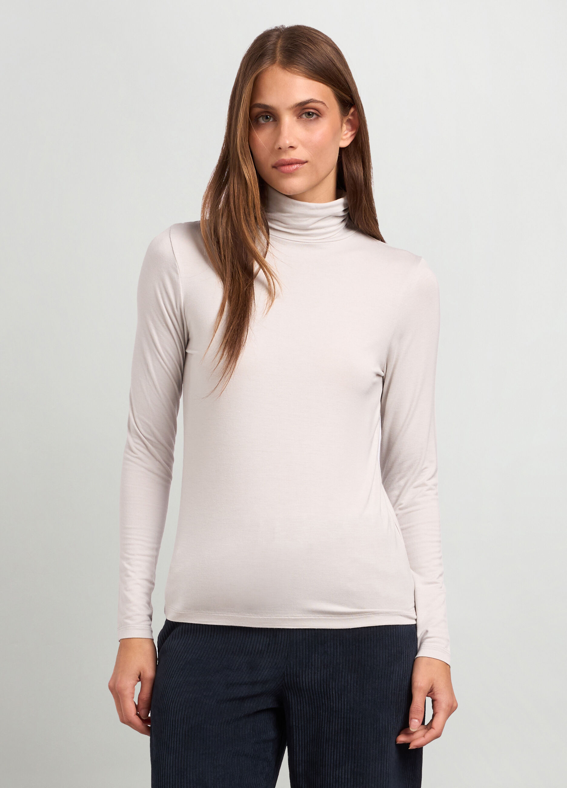 Lupetto in viscosa stretch donna_0