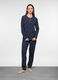 Set pigiama lungo in jersey di puro cotone donna_0