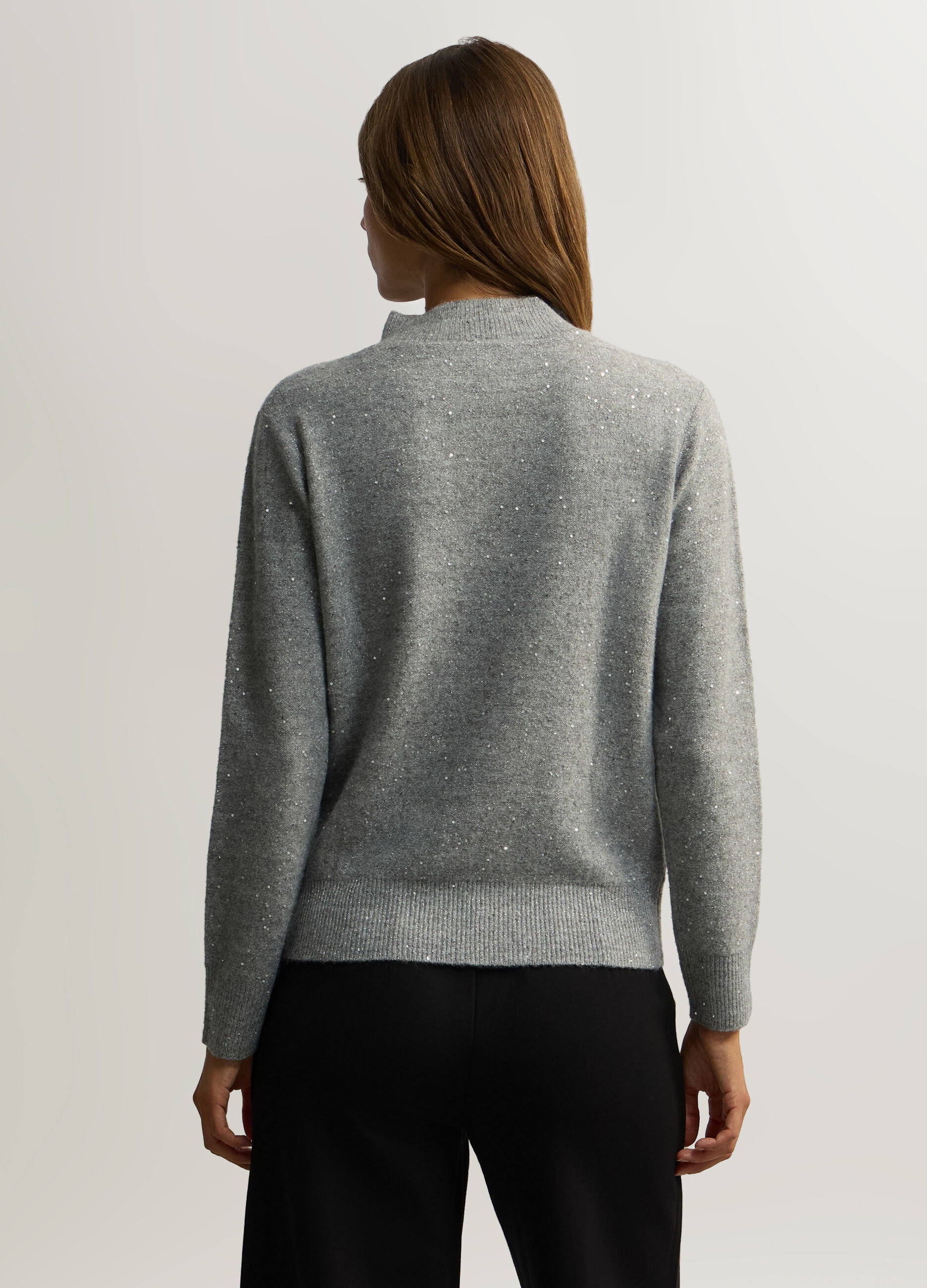 Maglia fit Over girocollo rasata donna_1