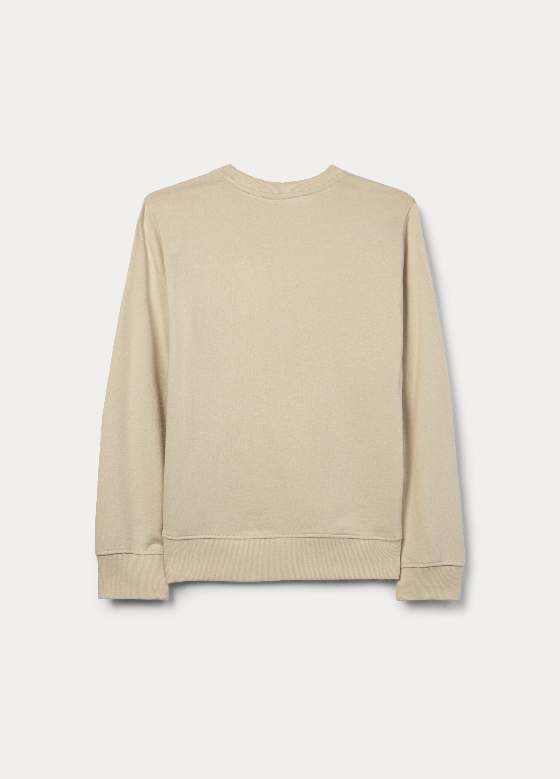 Felpa girocollo in french terry di puro cotone ragazzo_1