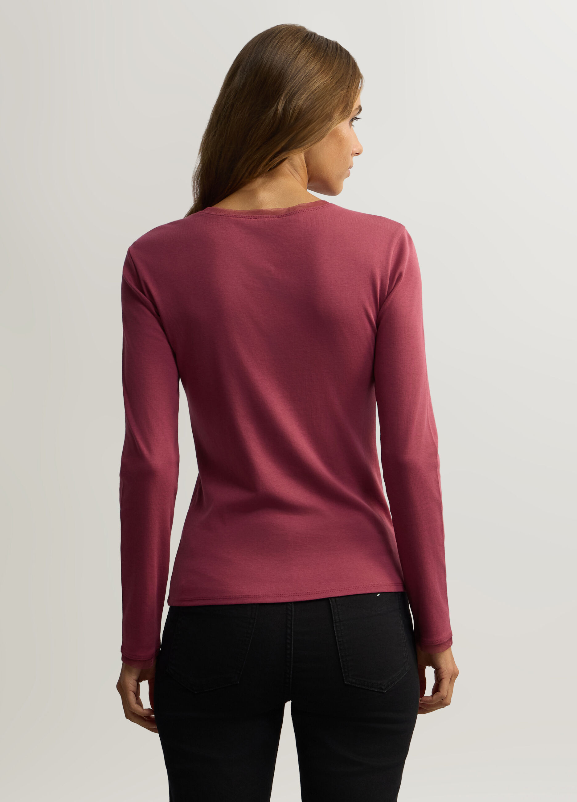 T-shirt girocollo donna_1
