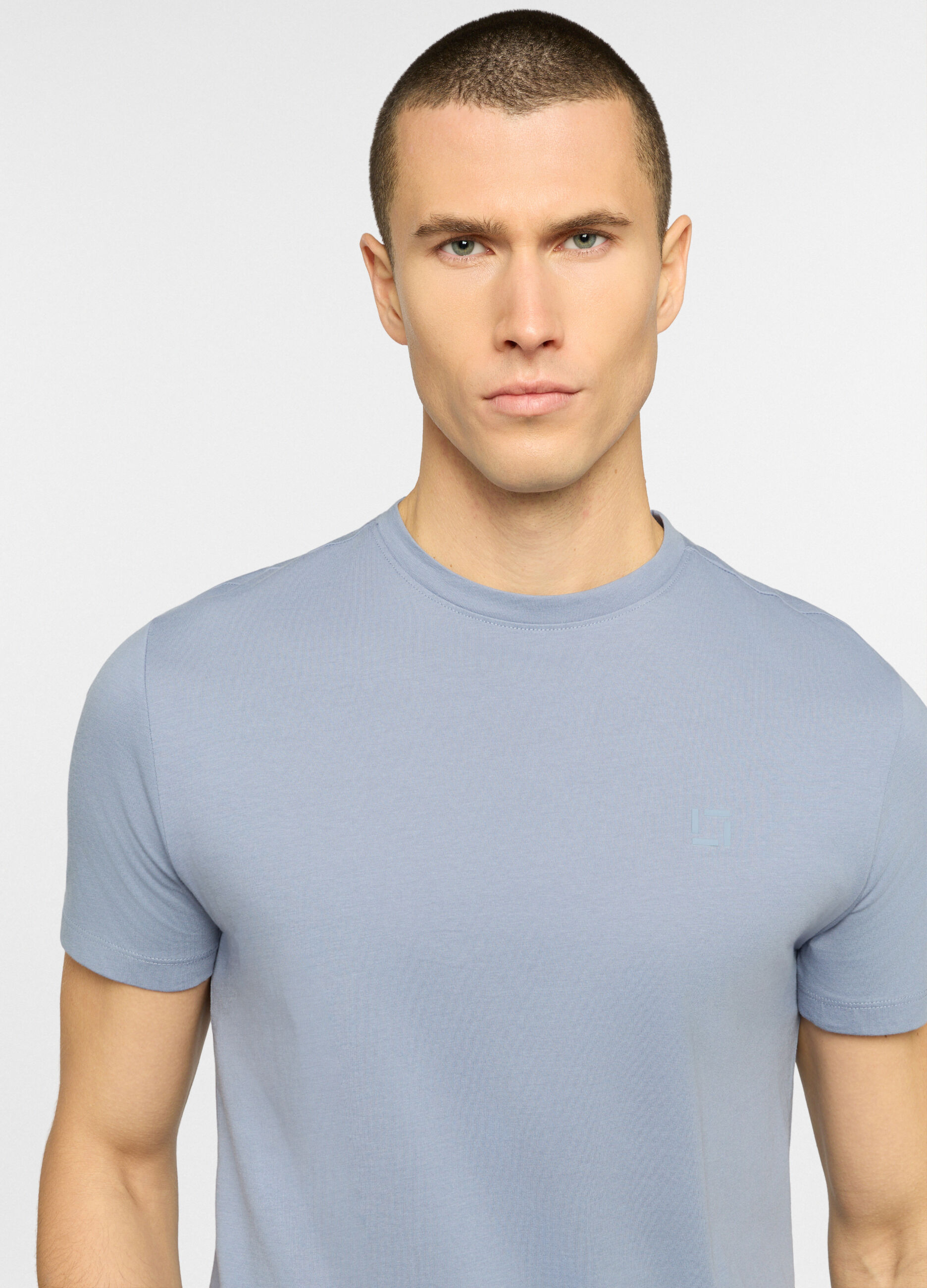 T-shirt slim fit in cotone uomo