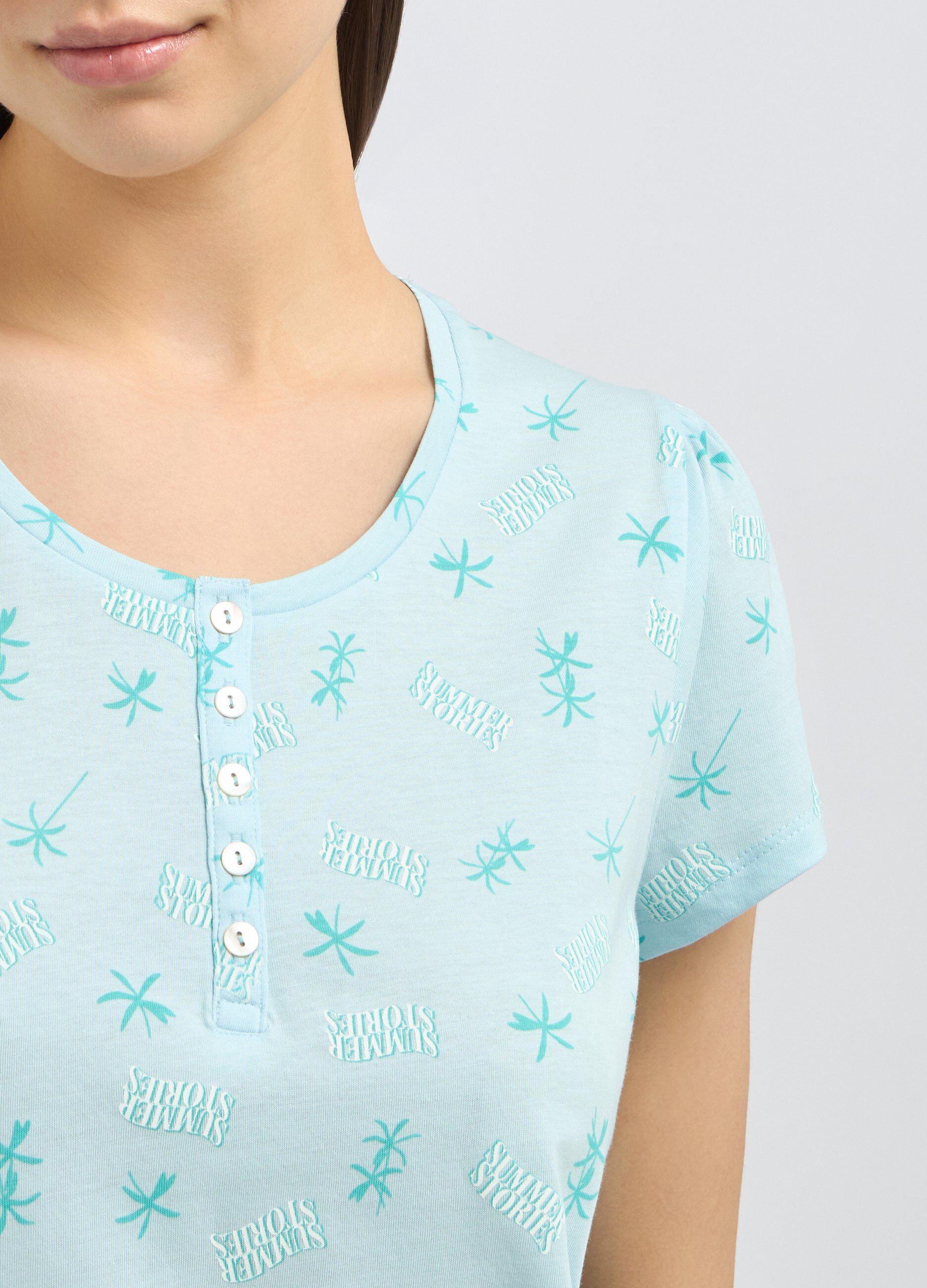 Camicia da notte in puro cotone donna_2