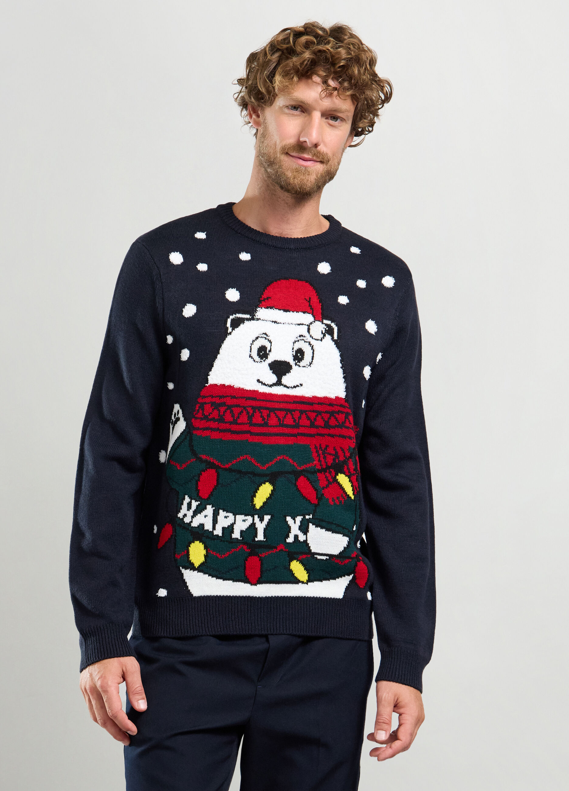 Maglione natalizio girocollo uomo_0