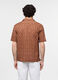 Camicia a maniche corte in cotone con stampa uomo_1