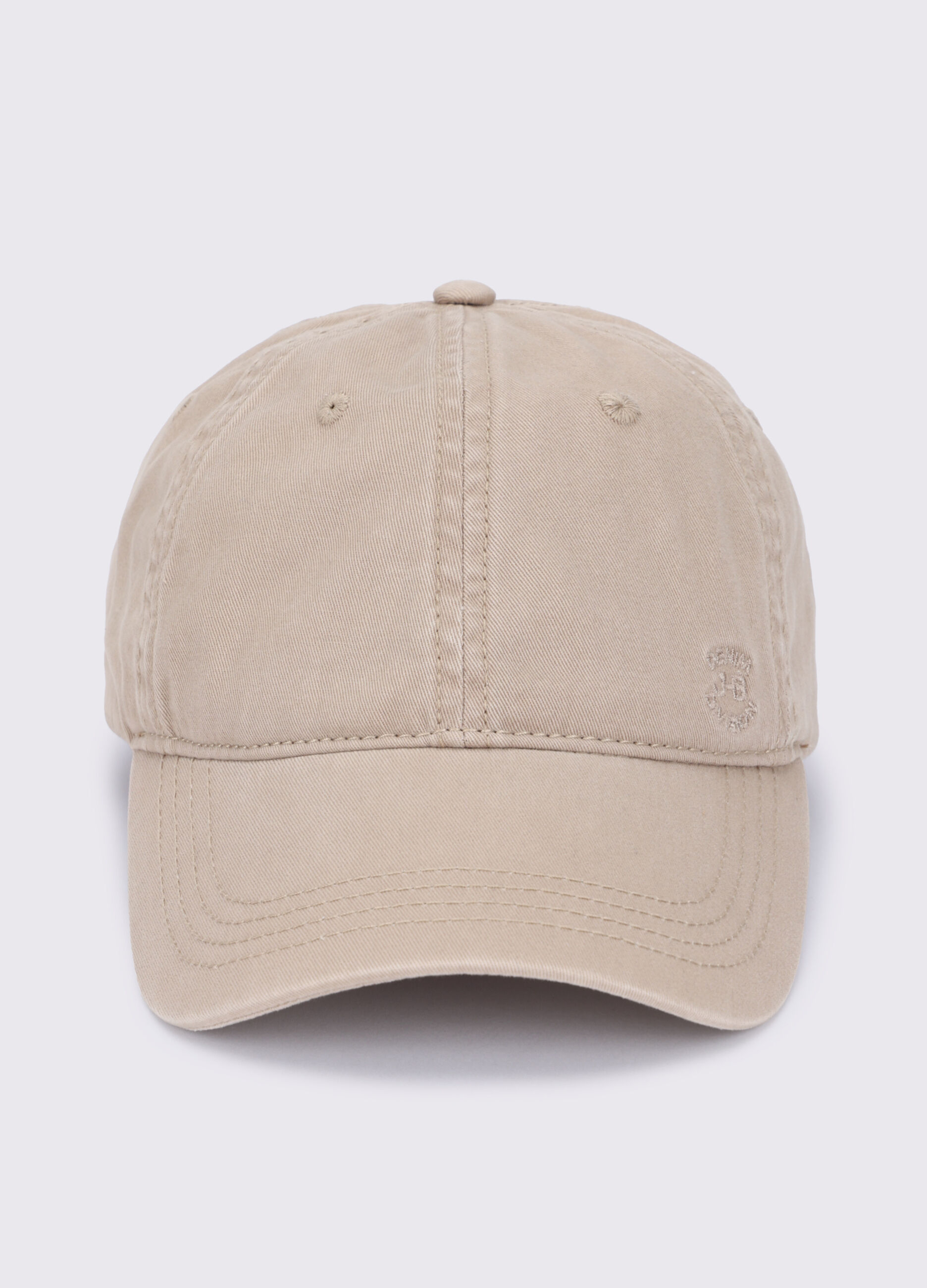 Cappello baseball in twill di puro cotone uomo_0
