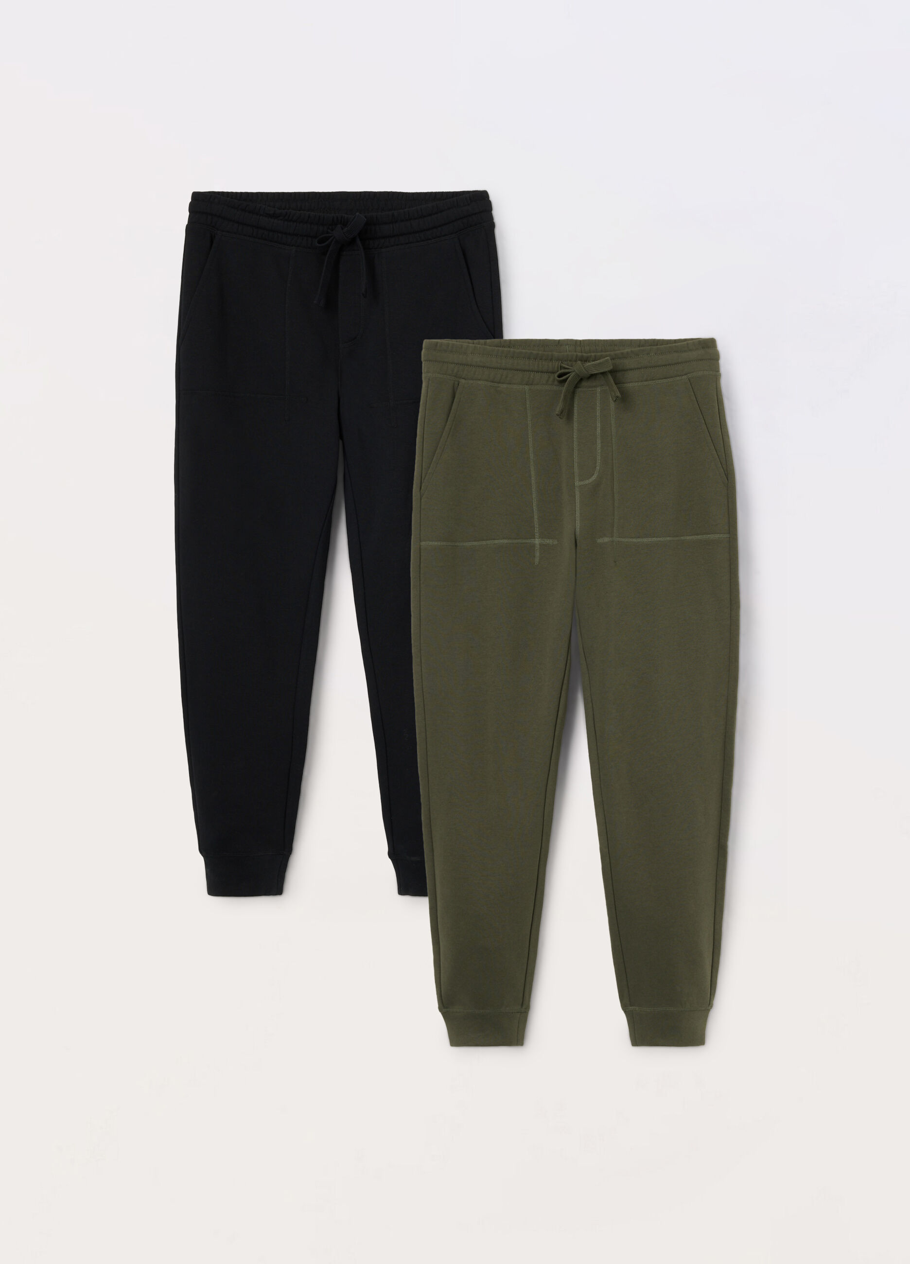 2 pack jogger in misto cotone uomo_0