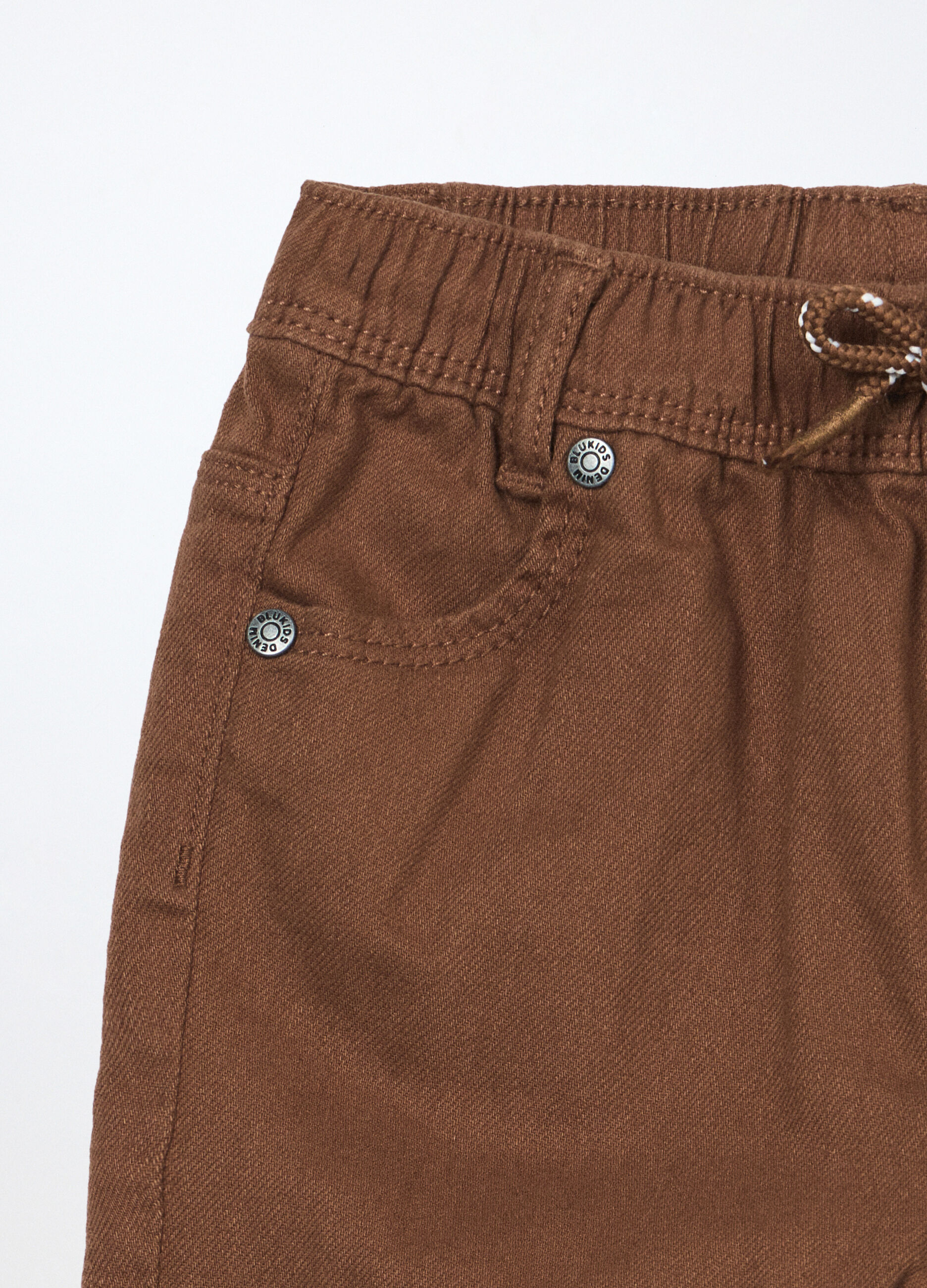 Jogger in twill di cotone stretch neonato_2