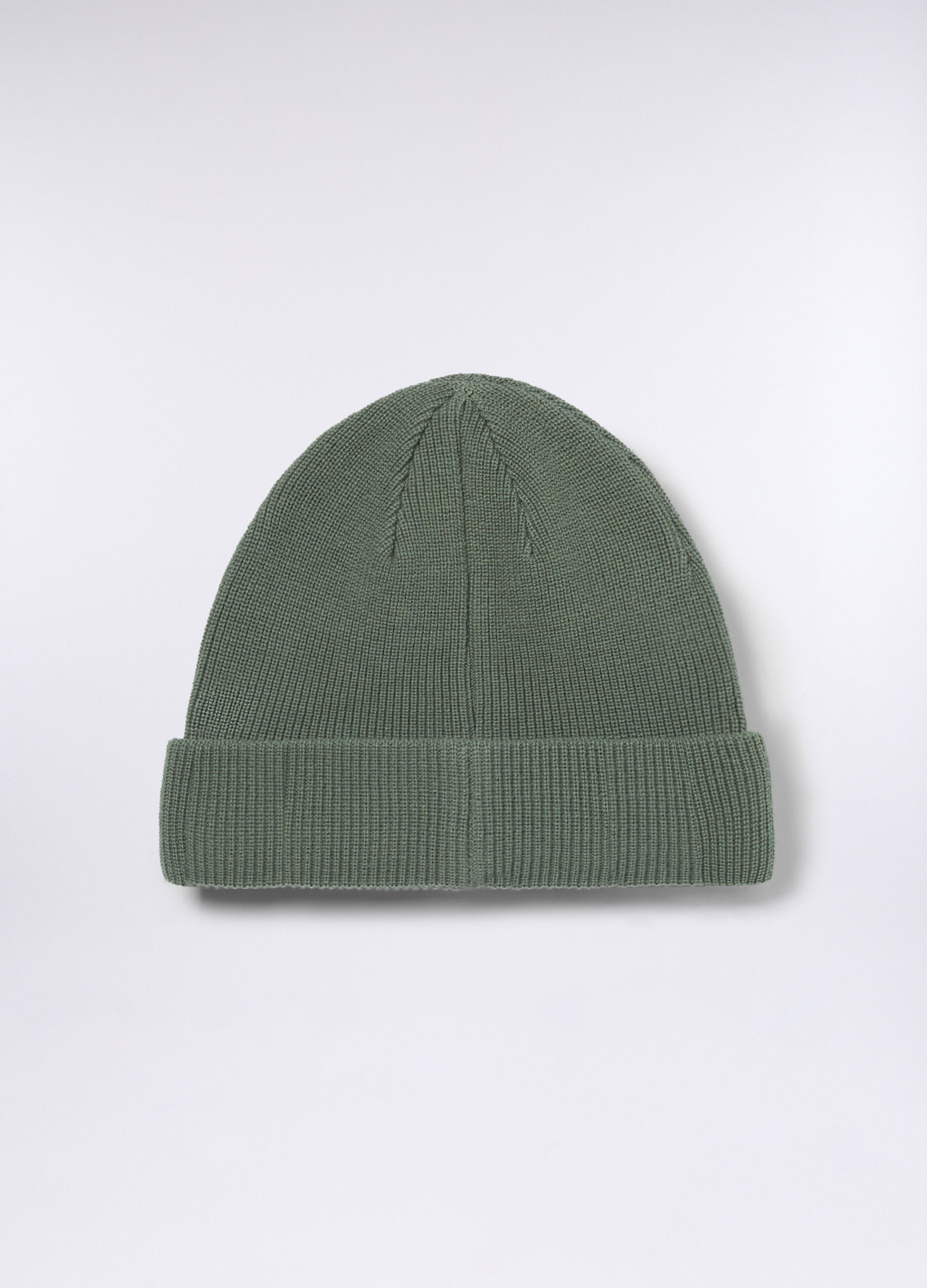 Berretto in cotone a coste uomo_0