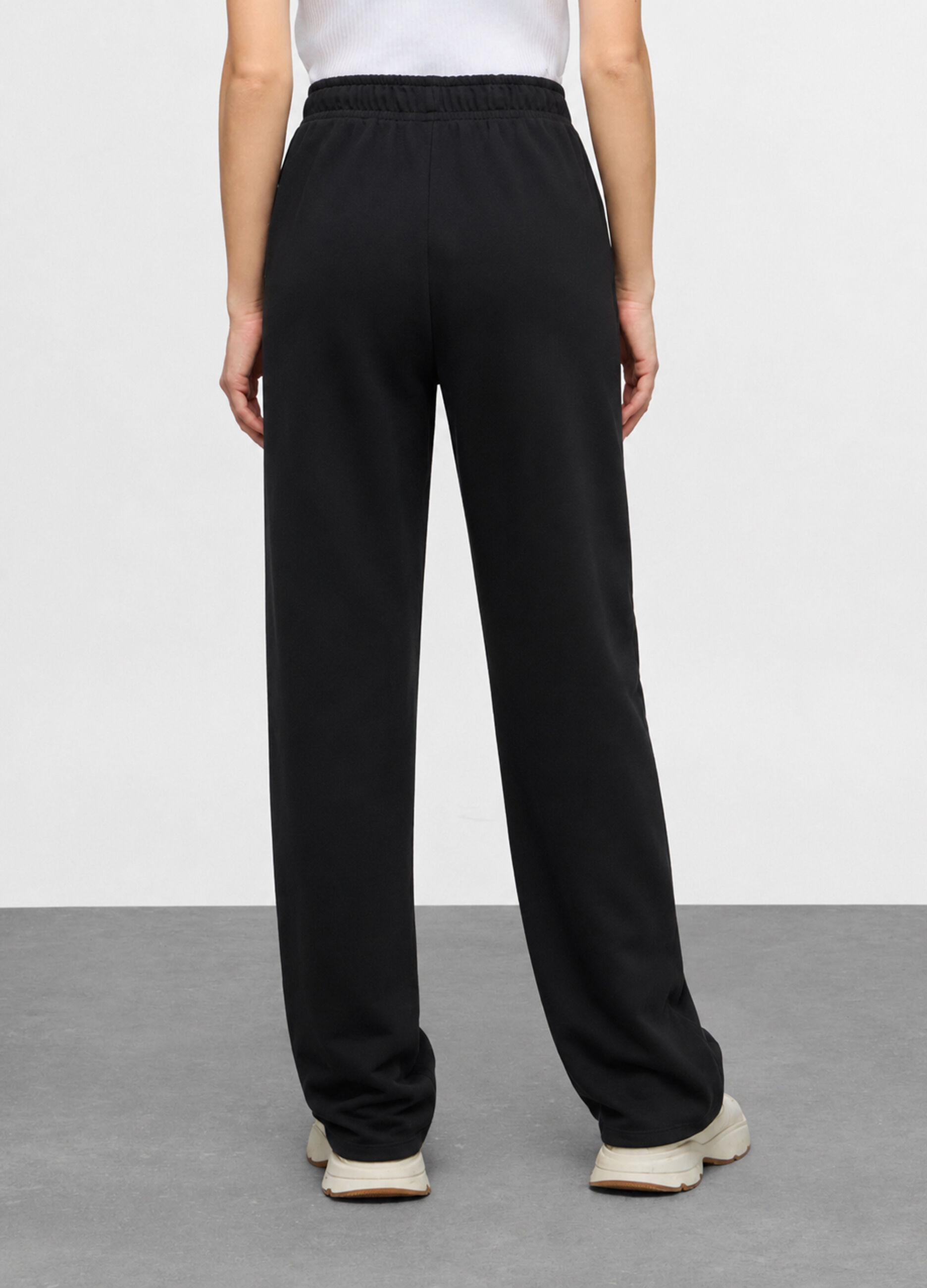 Jogger in french terry di puro cotone _1