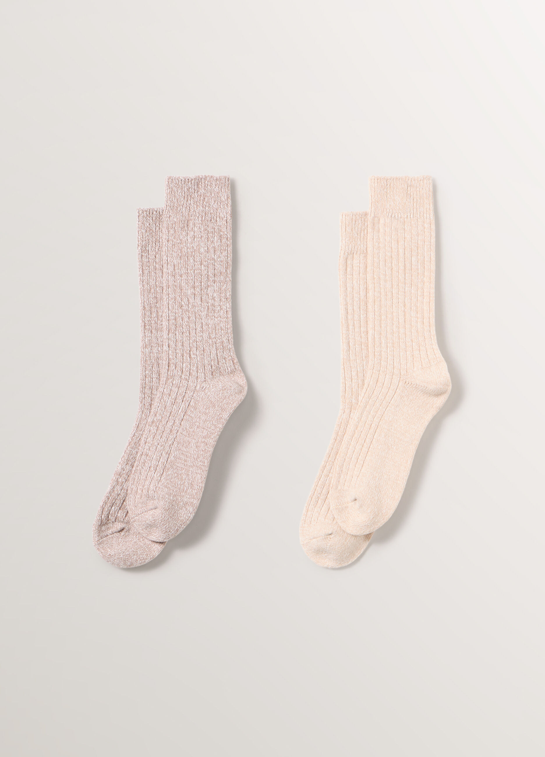 Pack 2 calze lunghe m&eacute;lange stretch donna_0