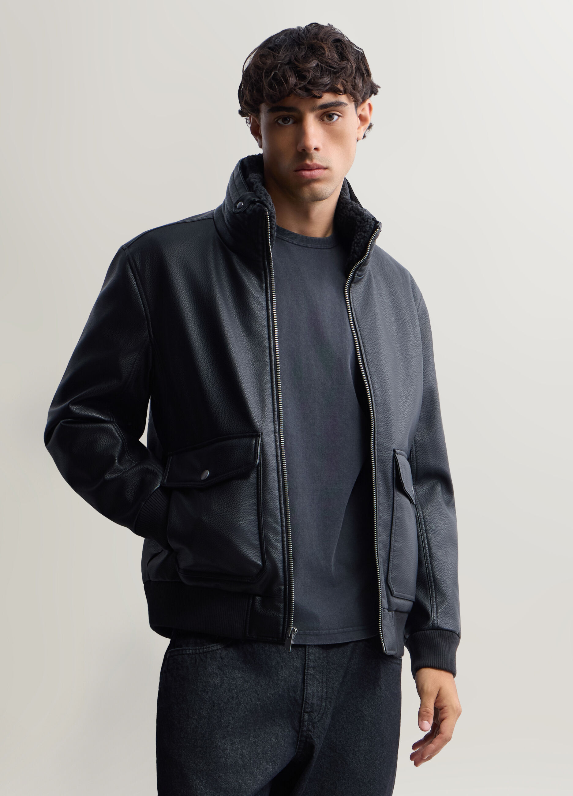 Giubbino in ECOpelle uomo_0