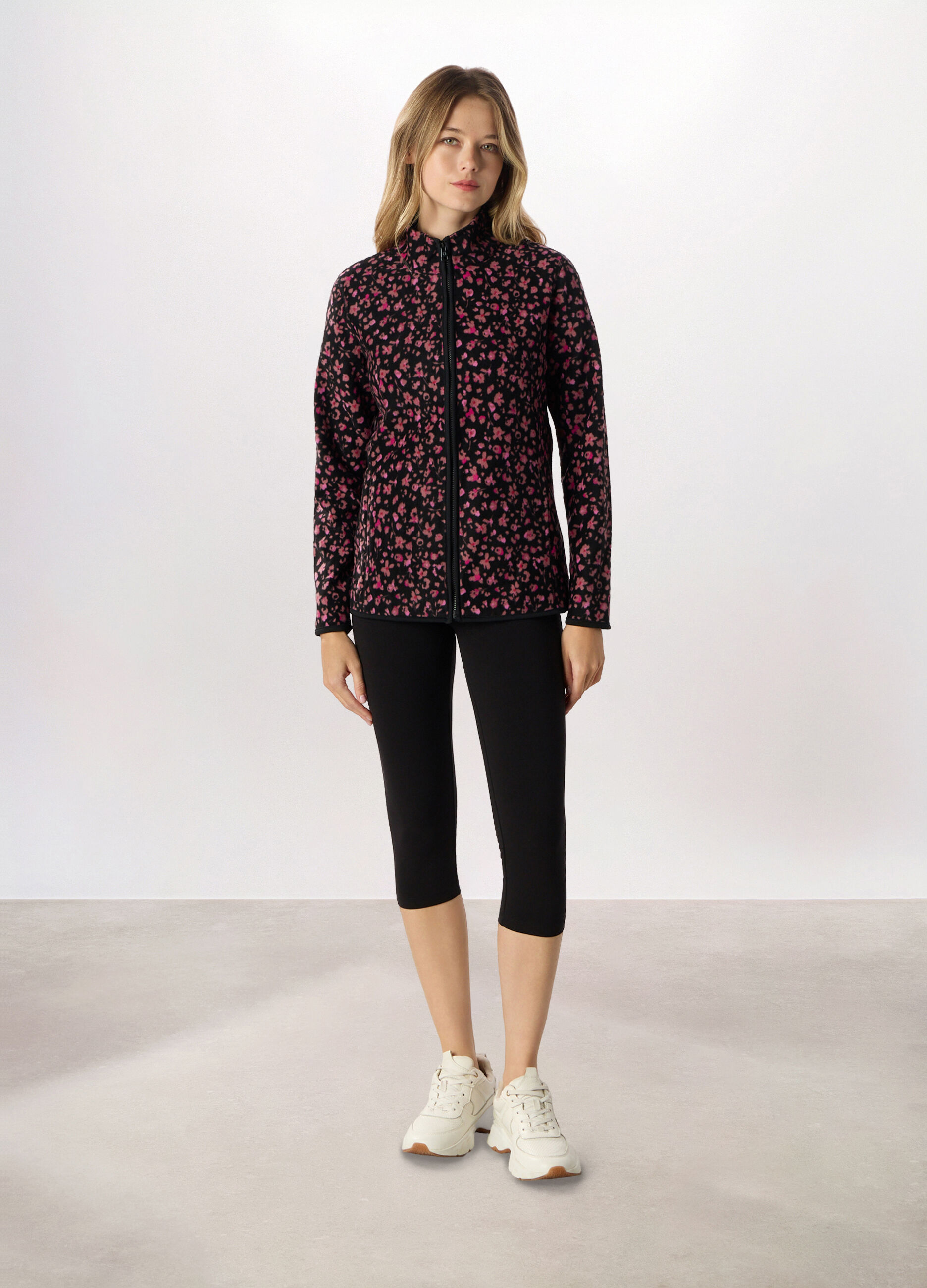 Leggings Capri in jersey di cotone stretch donna Holistic fitness_0