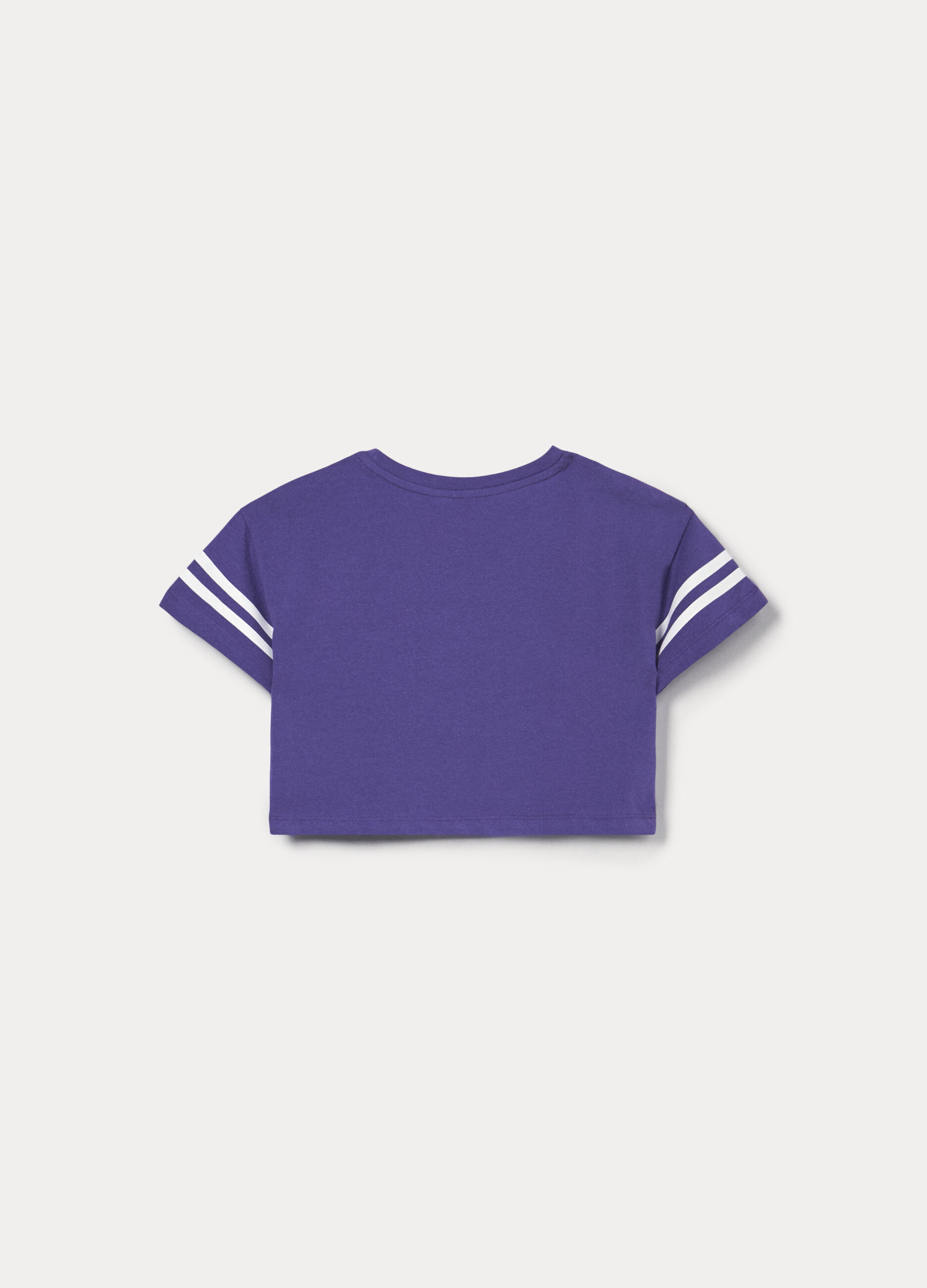 T-shirt in jersey di cotone stretch ragazza_1
