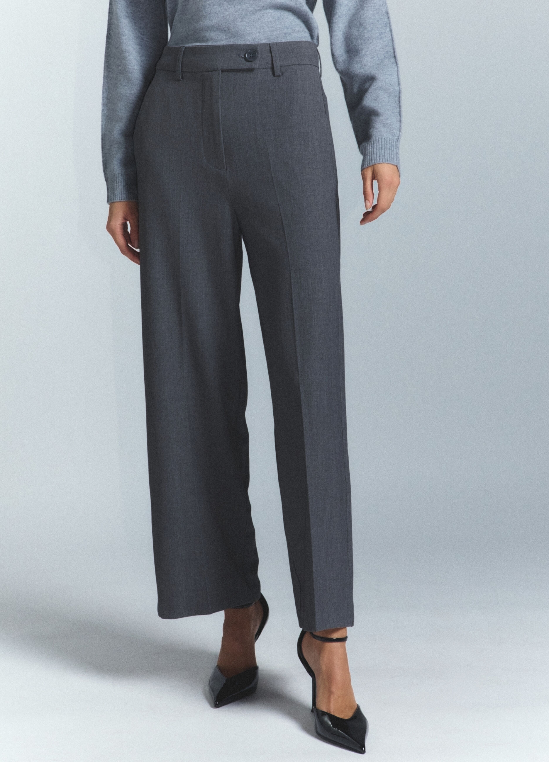 Pantaloni Formal Fit misto viscosa stretch donna_1