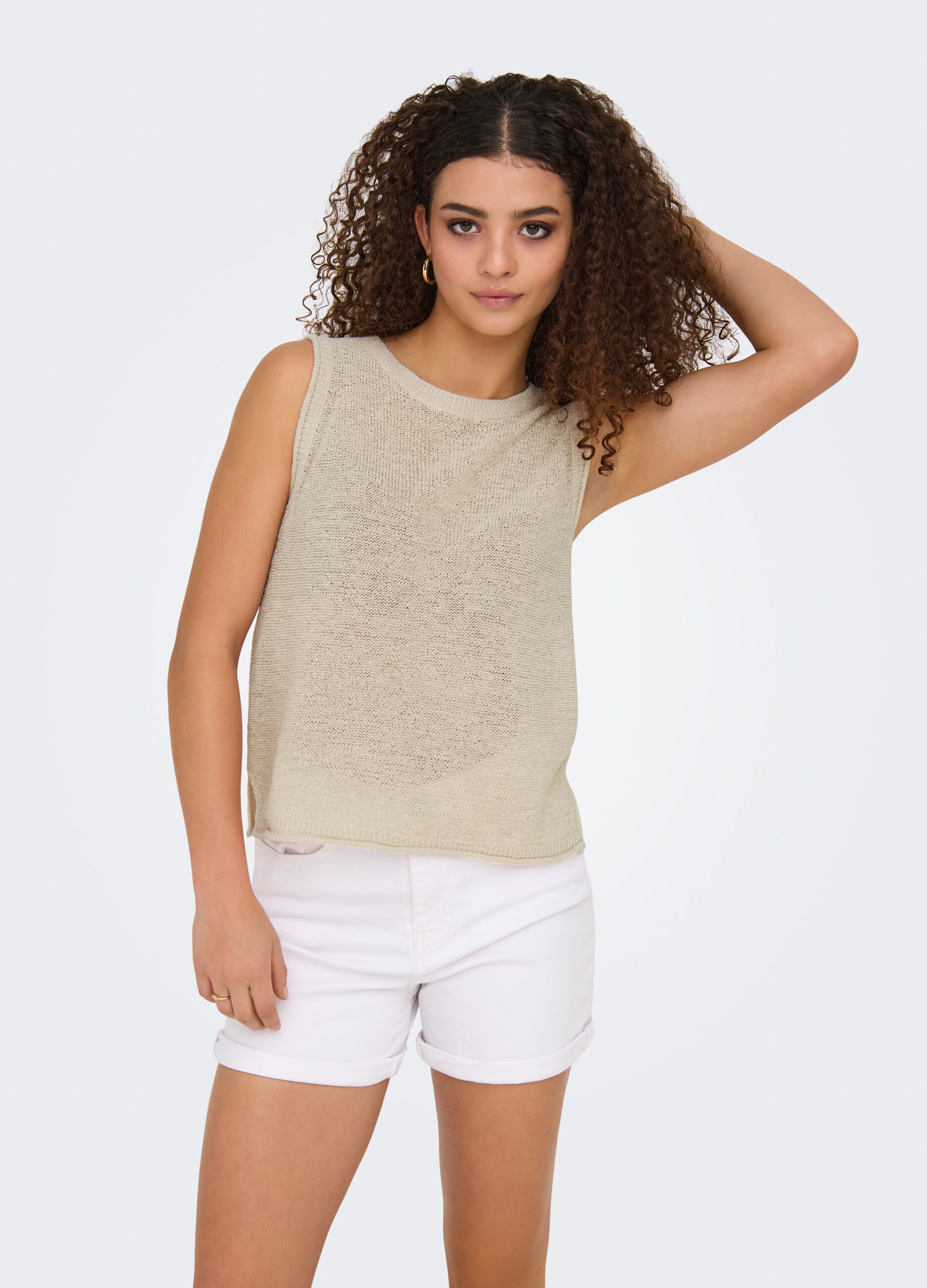 Tricot smanicato donna_3