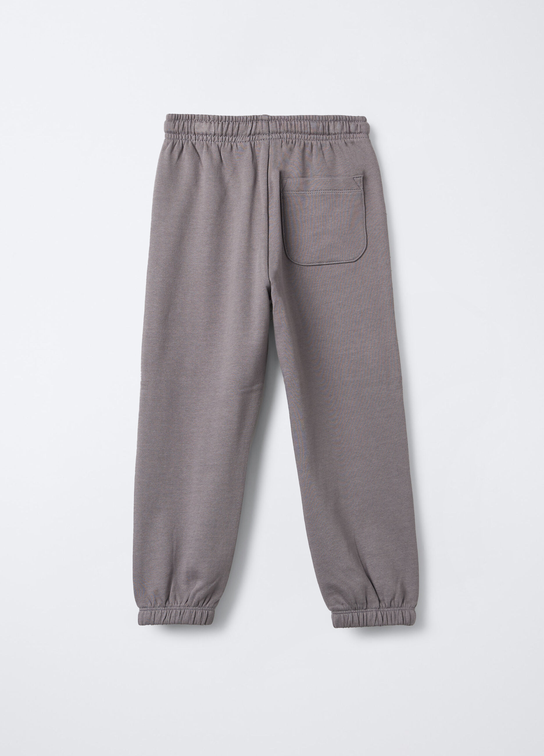 Jogger in puro cotone garzato bambino _1