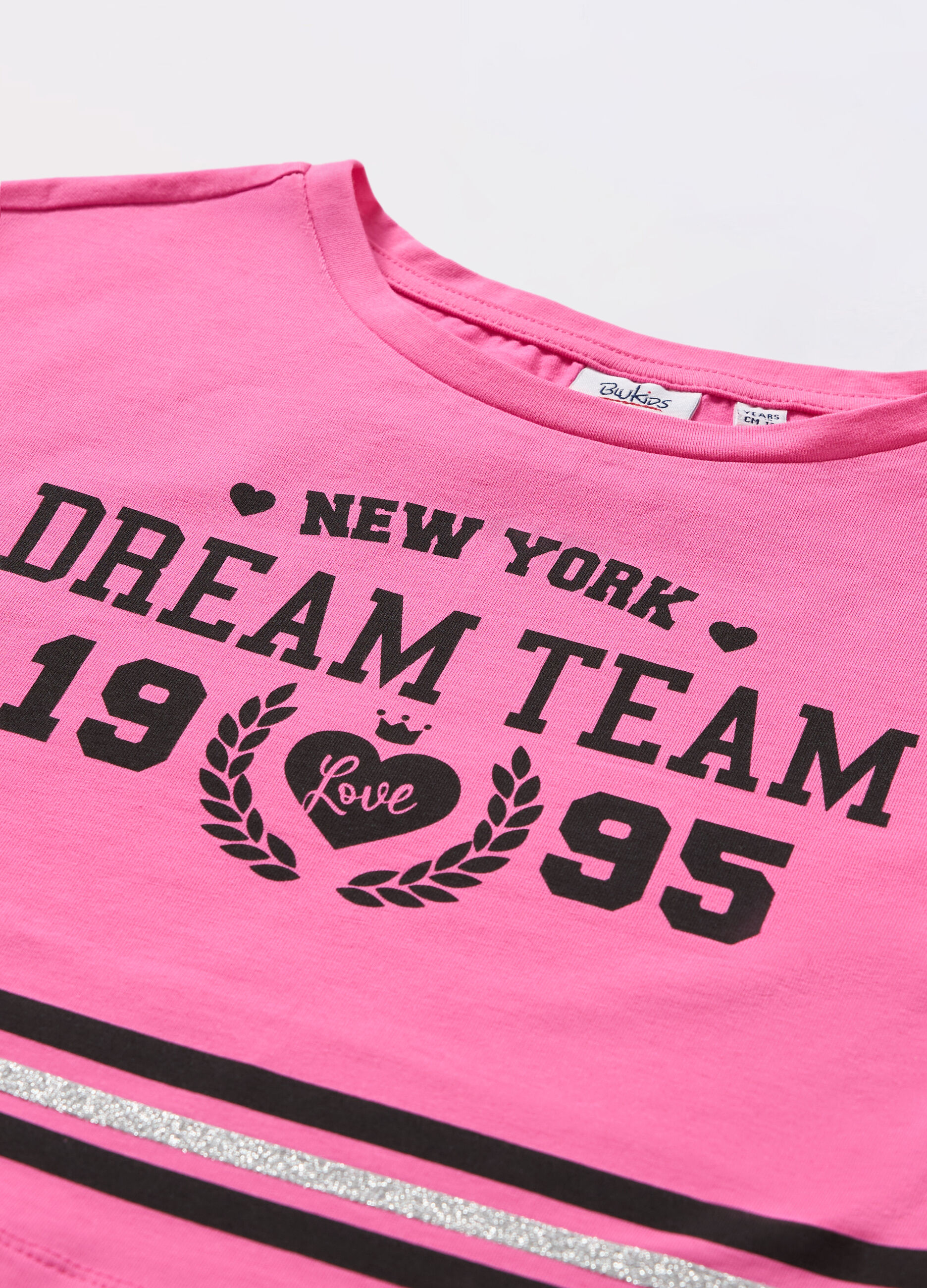 T-shirt in jersey di cotone stretch ragazza_1